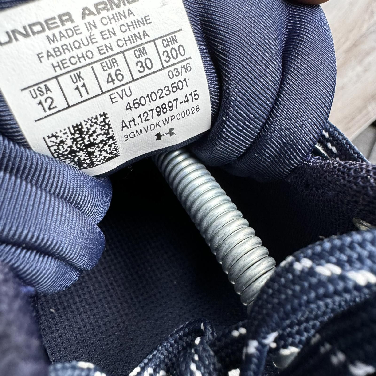 Under Armour UNDER ARMOUR • Fire Shot Low "Navy" (12M) Size US 12 / EU 45 - 5 Thumbnail