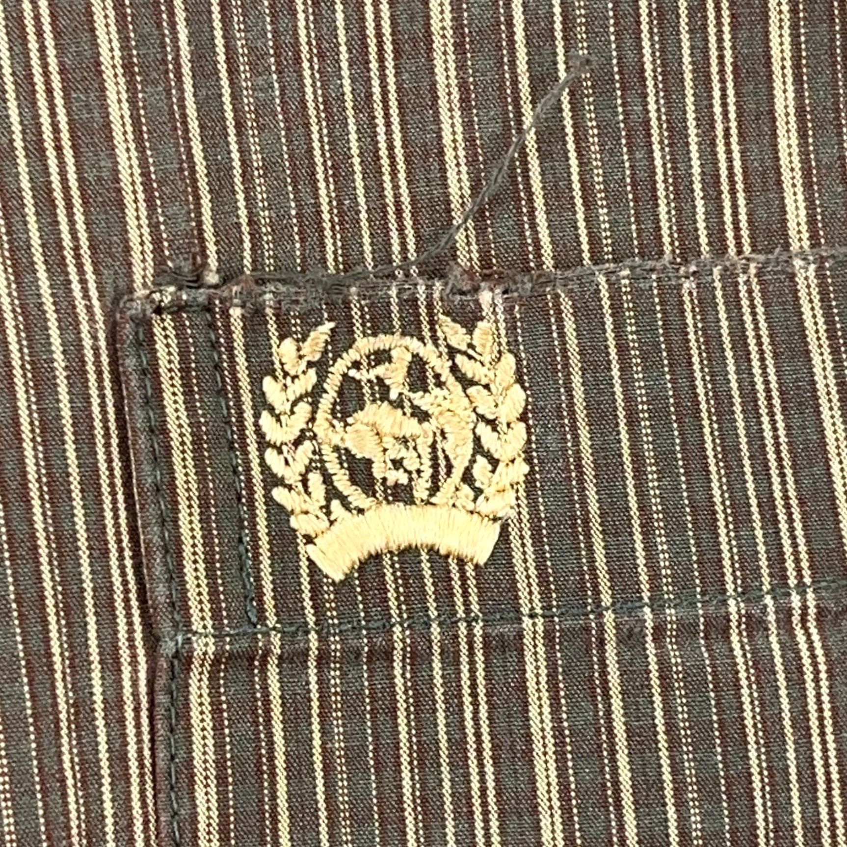 Vintage Cinch Shirt Men XXL 2XL Brown Striped Button Up Western Cowboy Pocket Dress Size 48R - 4 Thumbnail