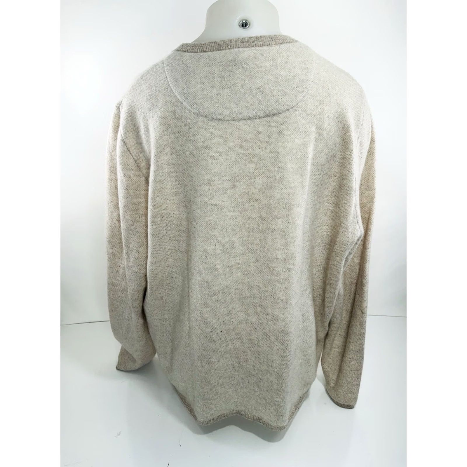 Nordstrom Nordstrom 100% Cashmere Gorgeous Mens 2XL Sweater Beige Pullover Knit Mens Clothing Holiday 2XL Beige Cashmere Sweater Nordstrom Size US XXL / EU 58 / 5 - 4 Thumbnail