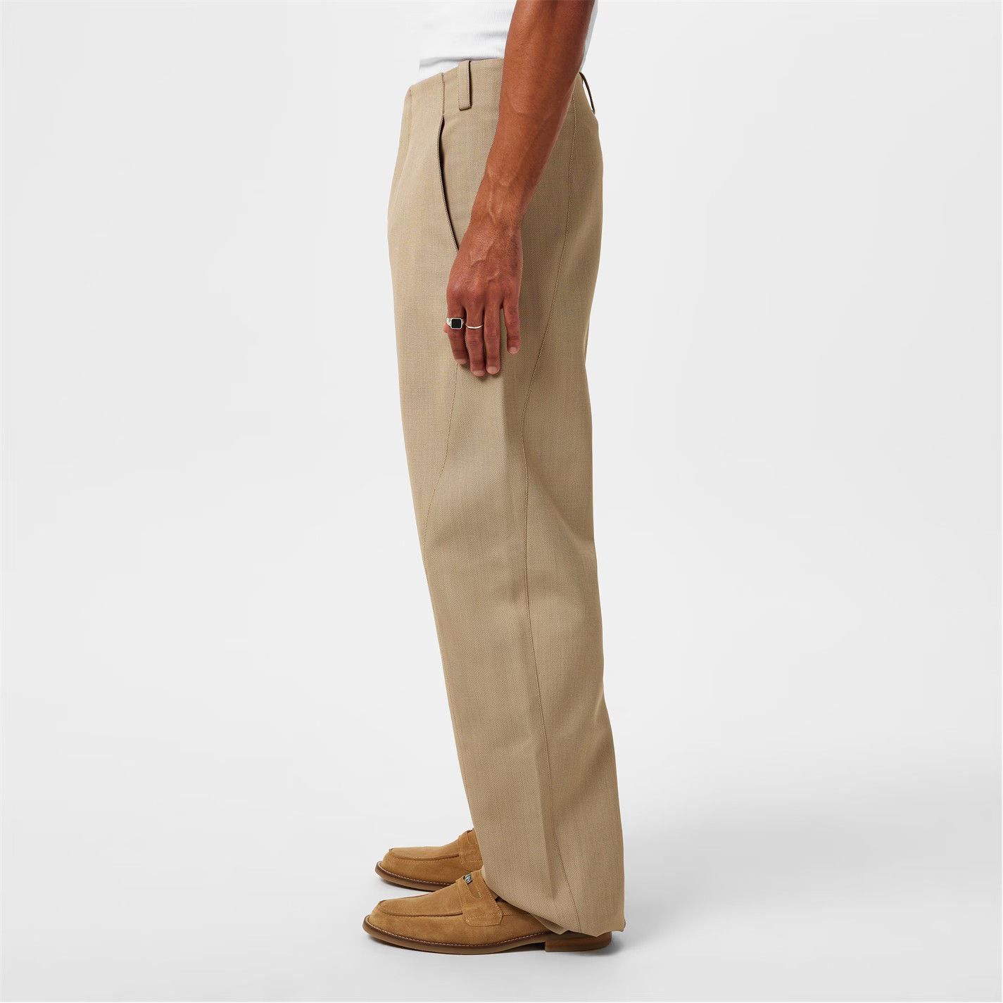 Jacquemus o1g2r1mq0426 Le Scala Trousers in Beige Size US 34 / EU 50 - 4 Thumbnail