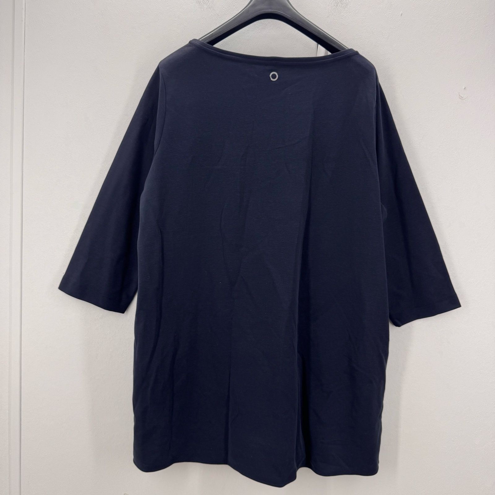 Marina Rinaldi Marina Rinaldi Opera Cotton Blend Shirt Navy Nautical US 24 Size 4XL / US 24-26 - 2 Thumbnail