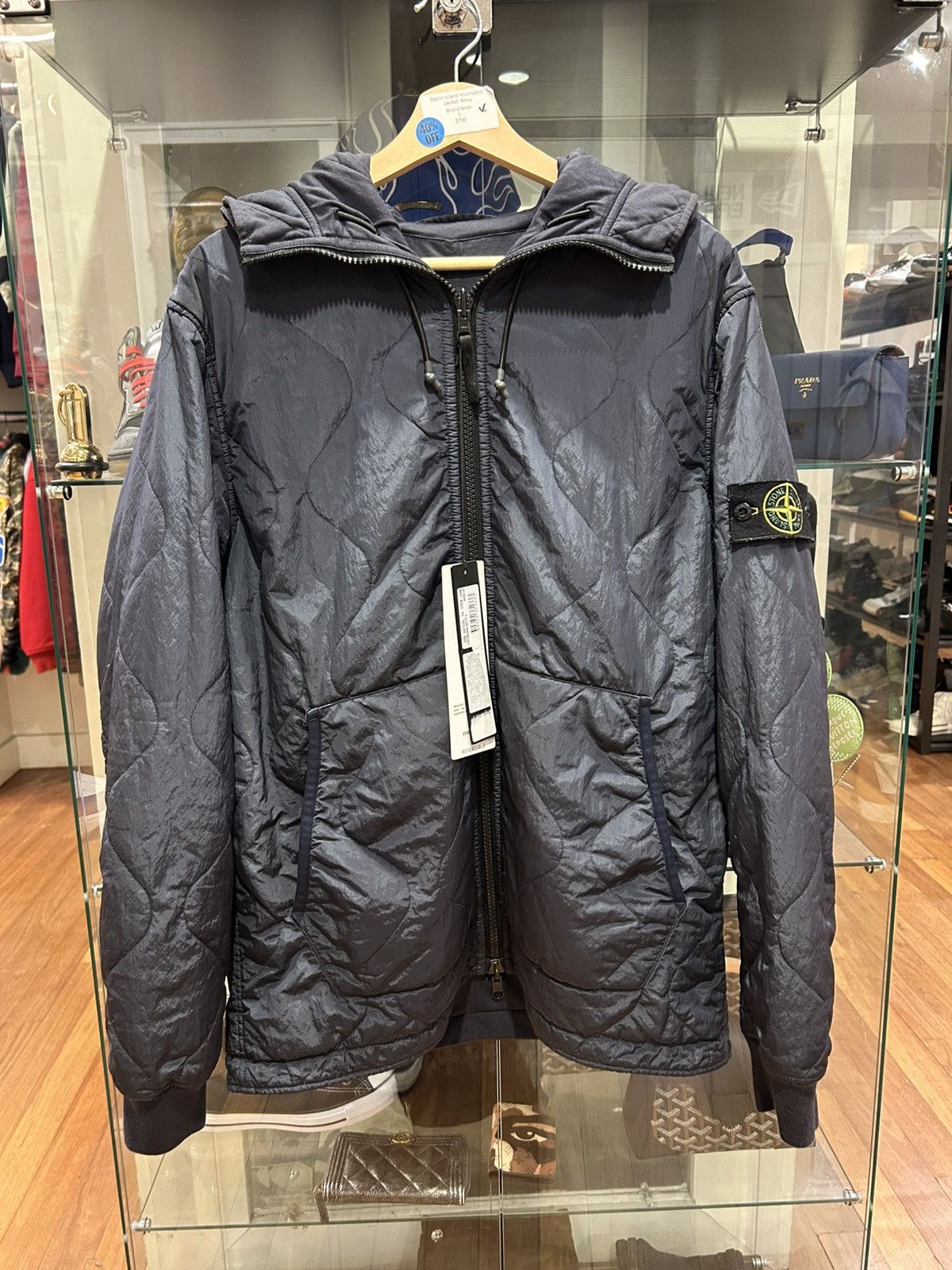 Stone Island Reversible Nylon Metal Cotton Jacket