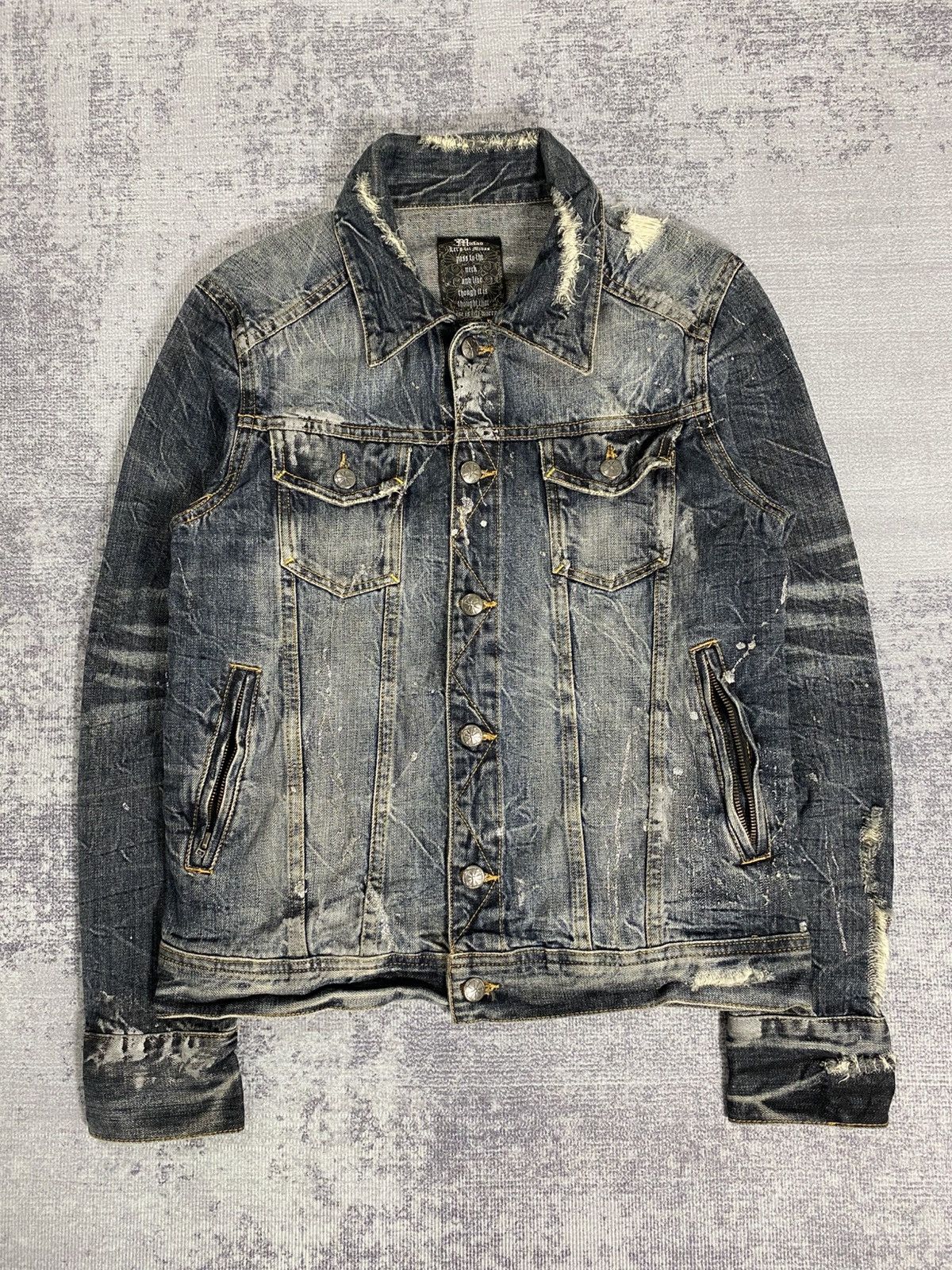 Le Grande Bleu (L.G.B.) punkgoth midas distressed jackets avant garde ifsx kmrii Size US M / EU 48-50 / 2 - 5 Thumbnail