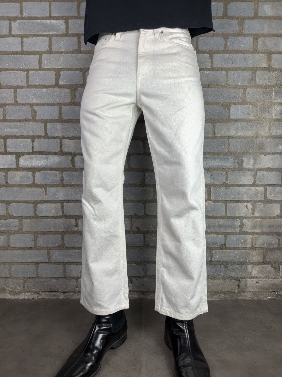 Raf Simons Calvin Klein x Andy Warhol x Raf Simons white pink jeans Size US 30 / EU 46 - 2 Thumbnail