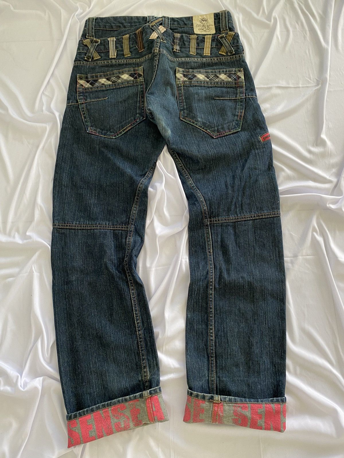 Japanese Brand × Le Grande Bleu (L.G.B.) double waist dominate jeans pant grunge style y2k Size US 31 - 1 Thumbnail