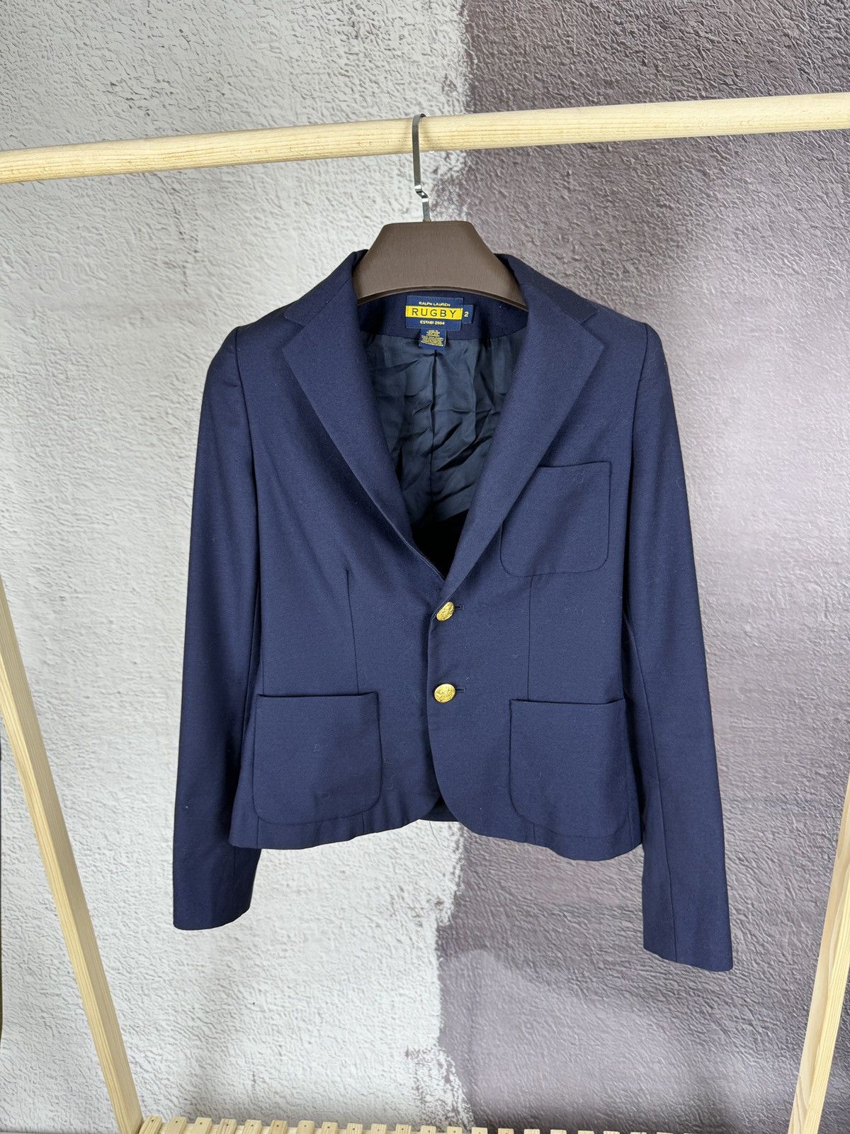 Ralph Lauren Rugby vintage blazer sport coat blue size 2 Outerwear