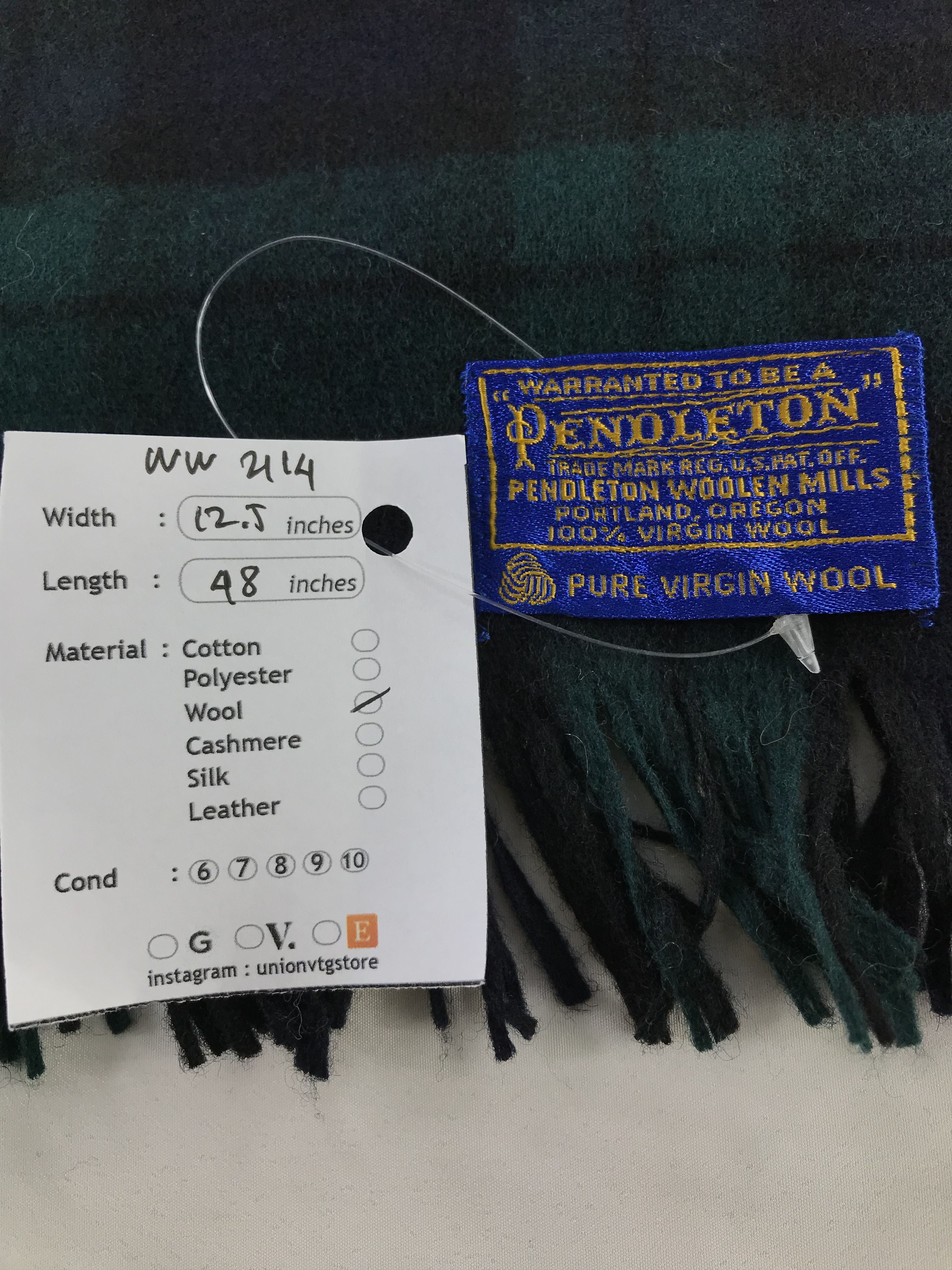 Pendleton × Vintage Pendleton Scarf / Muffler / Neckwear - WW2114 Size ONE SIZE - 4 Thumbnail