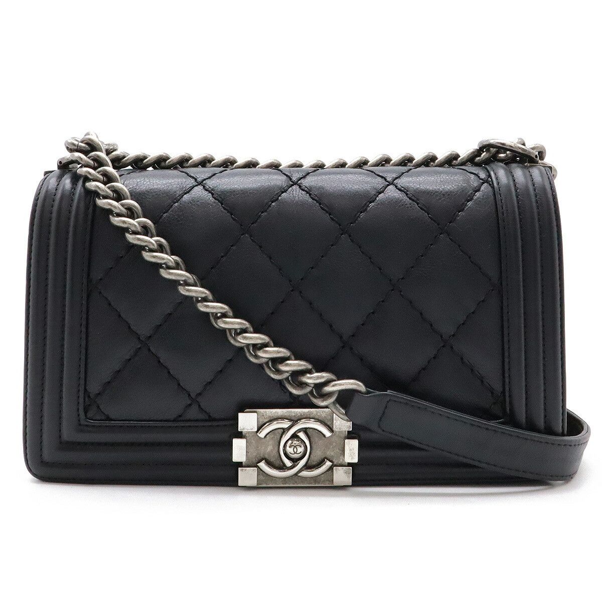 Chanel Chanel Chanel Leather Boy Chanel Chain Shoulder Bag A67086 Leather Shoulder Bag A67086 DUTY FREE for USA Size ONE SIZE - 1 Thumbnail