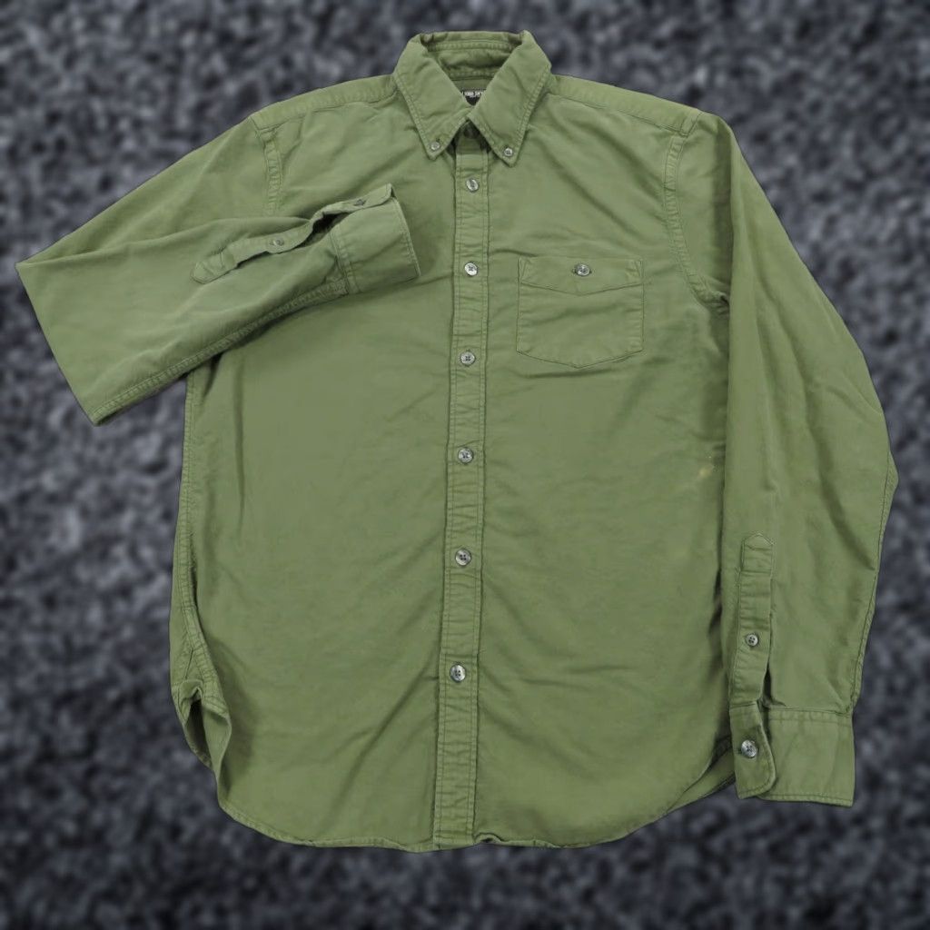 Todd Snyder Todd Snyder Shirt Mens Medium Olive Green Military OG Long Sleeve Button-Down Size US M / EU 48-50 / 2 - 1 Thumbnail