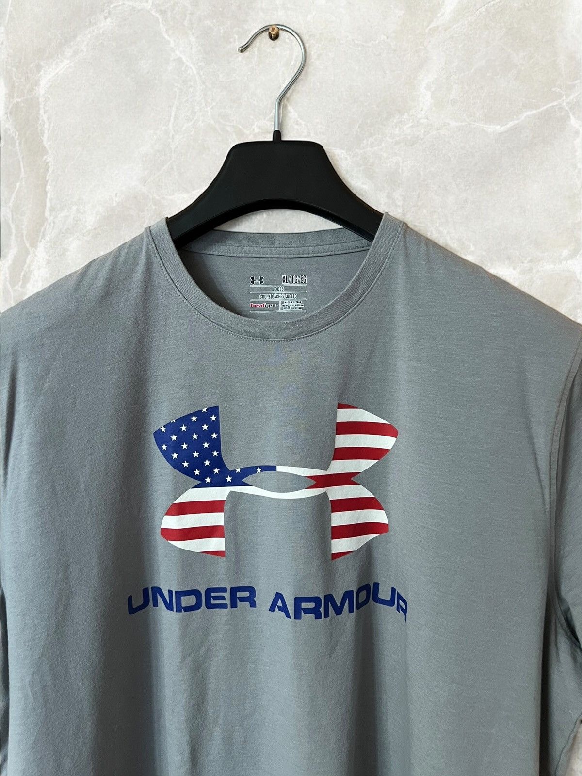 Under Armour × Vintage Under Armour USA Flag Military Heatgear Tee T shirt thermo Size US XL / EU 56 / 4 - 3 Thumbnail