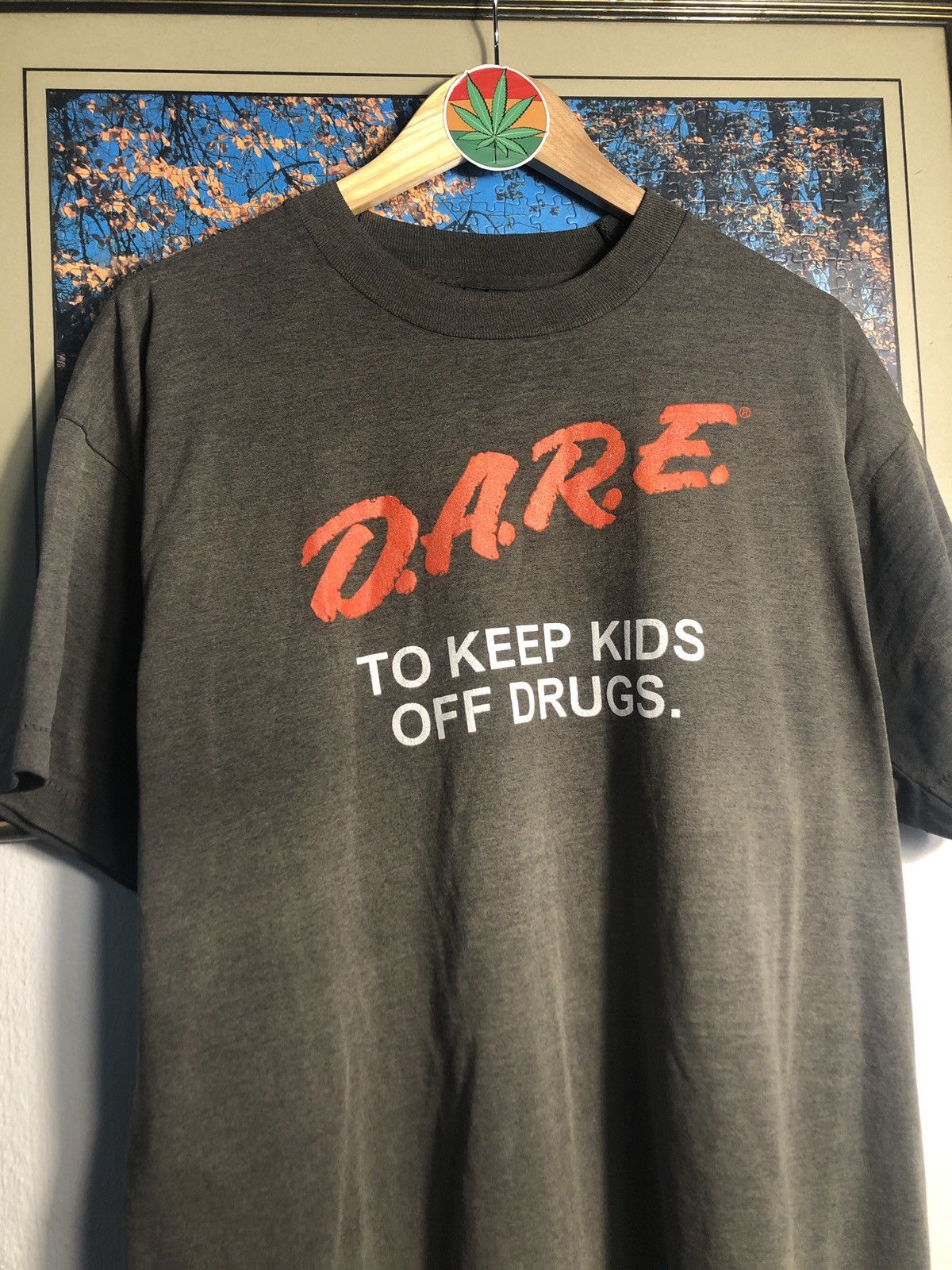 D.A.R.E × Vintage D.A.R.E. To Keep Kids of Drugs Vintage 80s Tee Size US XL / EU 56 / 4 - 2 Thumbnail