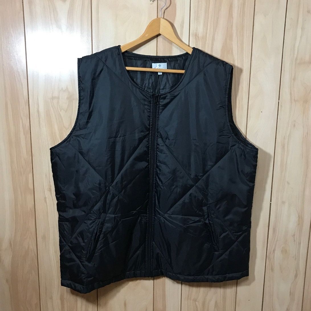 Other Socialite Black Quilted High Neck Zipper Vest Plus One Size Size ONE SIZE - 1 Thumbnail