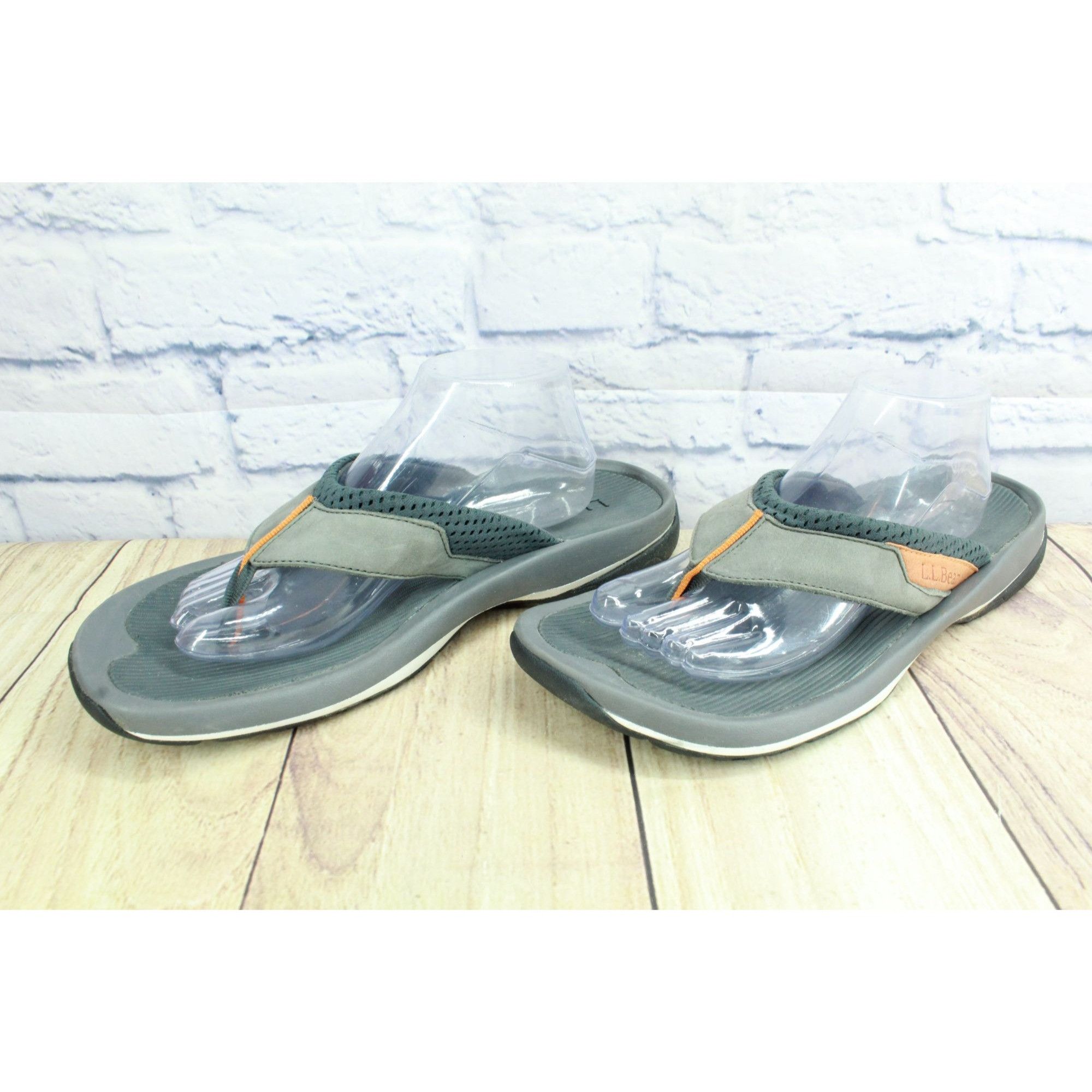 L.L. Bean LL Bean Swift River Men’s Gray Suede Sports Flip-Flops Size US 12 / EU 45 - 2 Thumbnail