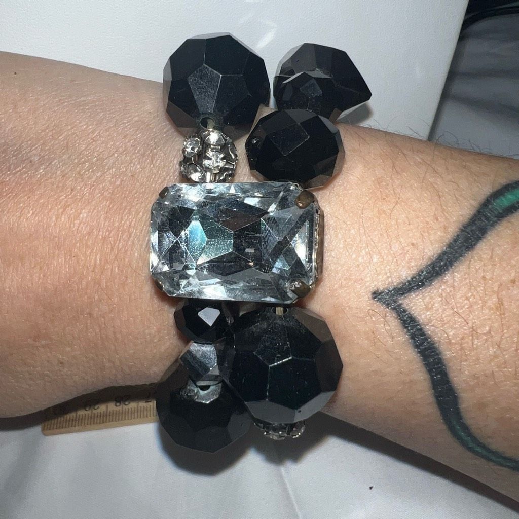 Vintage Vintage Stretch Chunky Acrylic Beaded Bracelet Size ONE SIZE - 2 Thumbnail