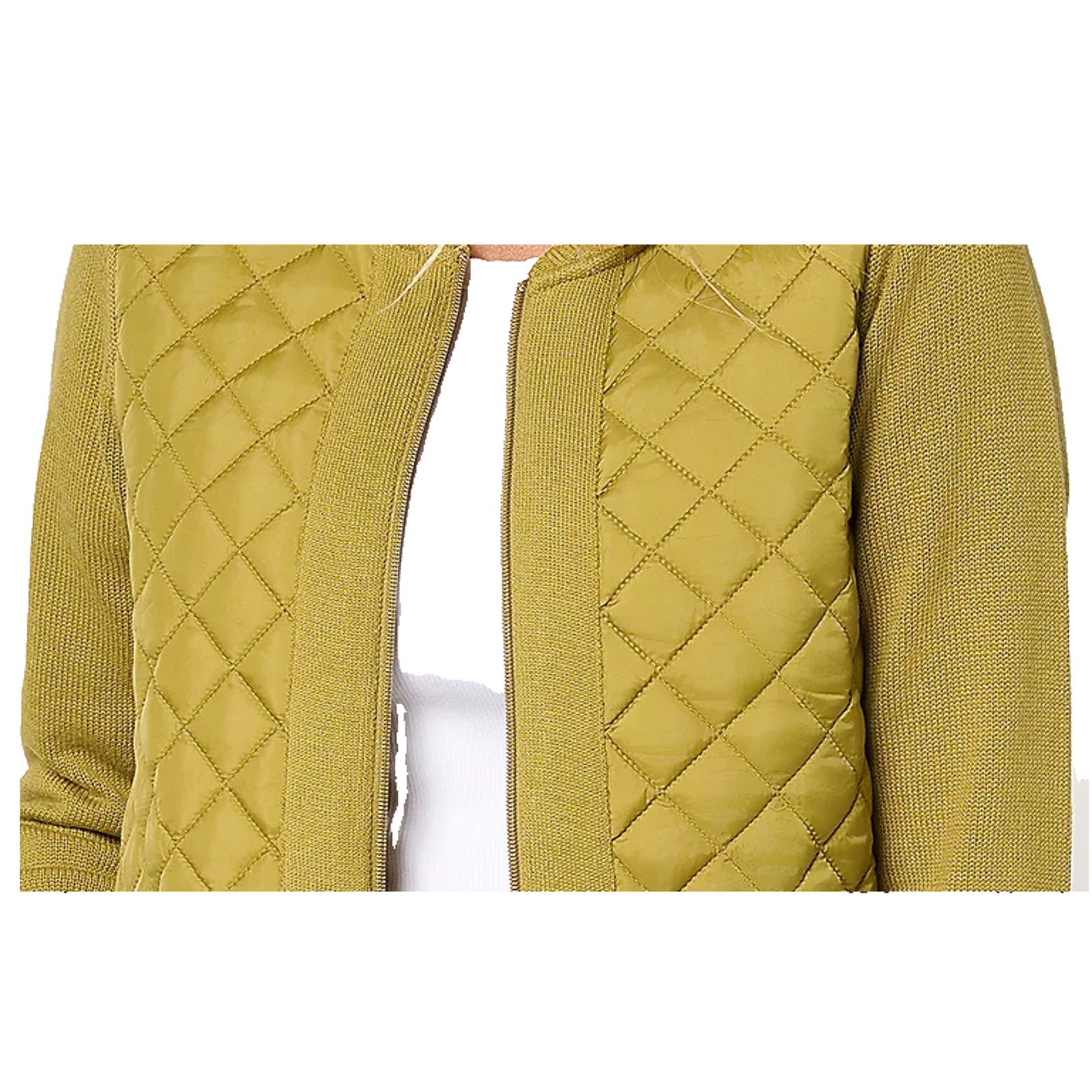 Denim & Co. Denim & Co. Heritage Quilted Zip Front Sweater 1X A619431 Size XL / US 12-14 / IT 48-50 - 2 Thumbnail