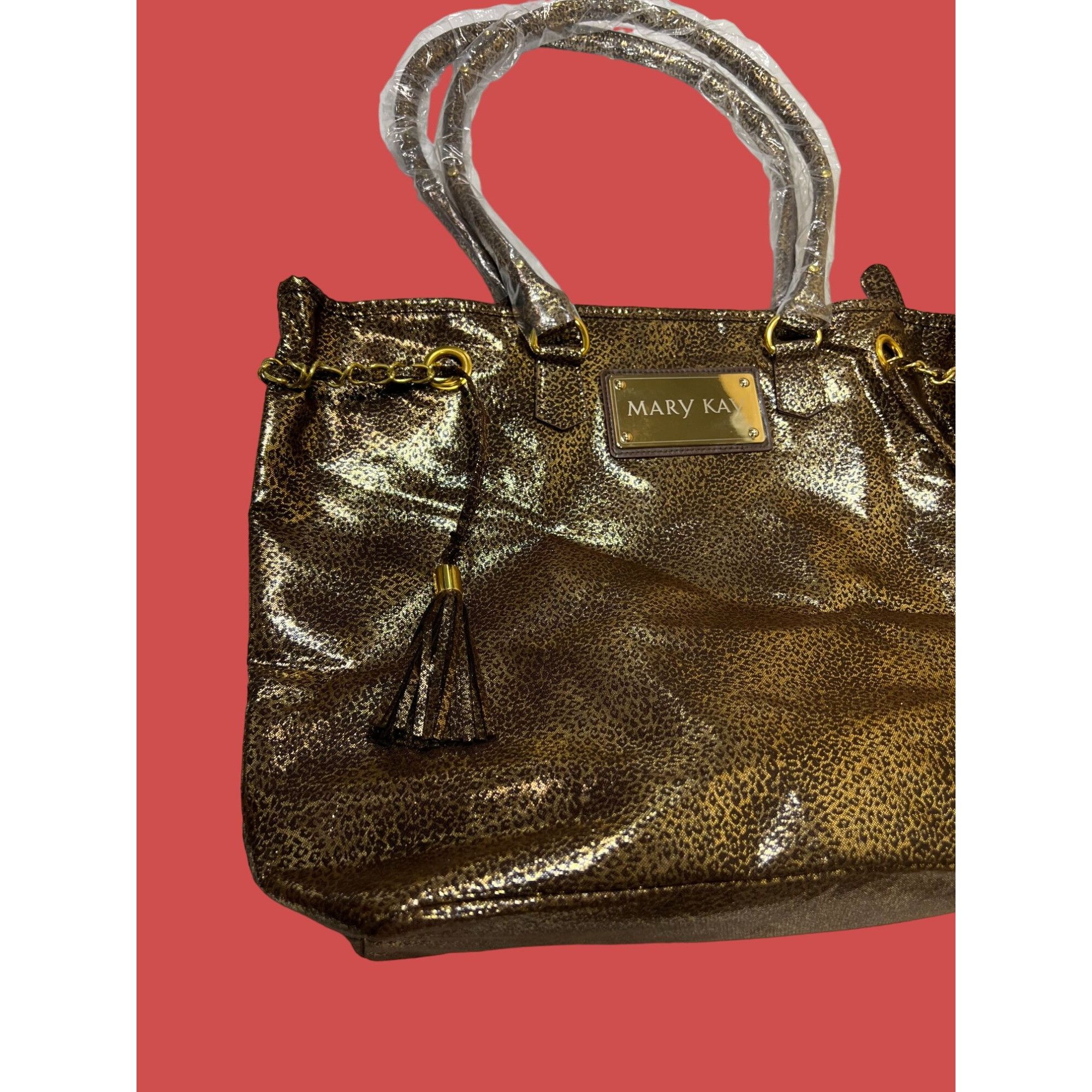 Other Mary Kay - Large Women's Gold Lame Shoulder / Handbag w / Go Size ONE SIZE - 14 Thumbnail