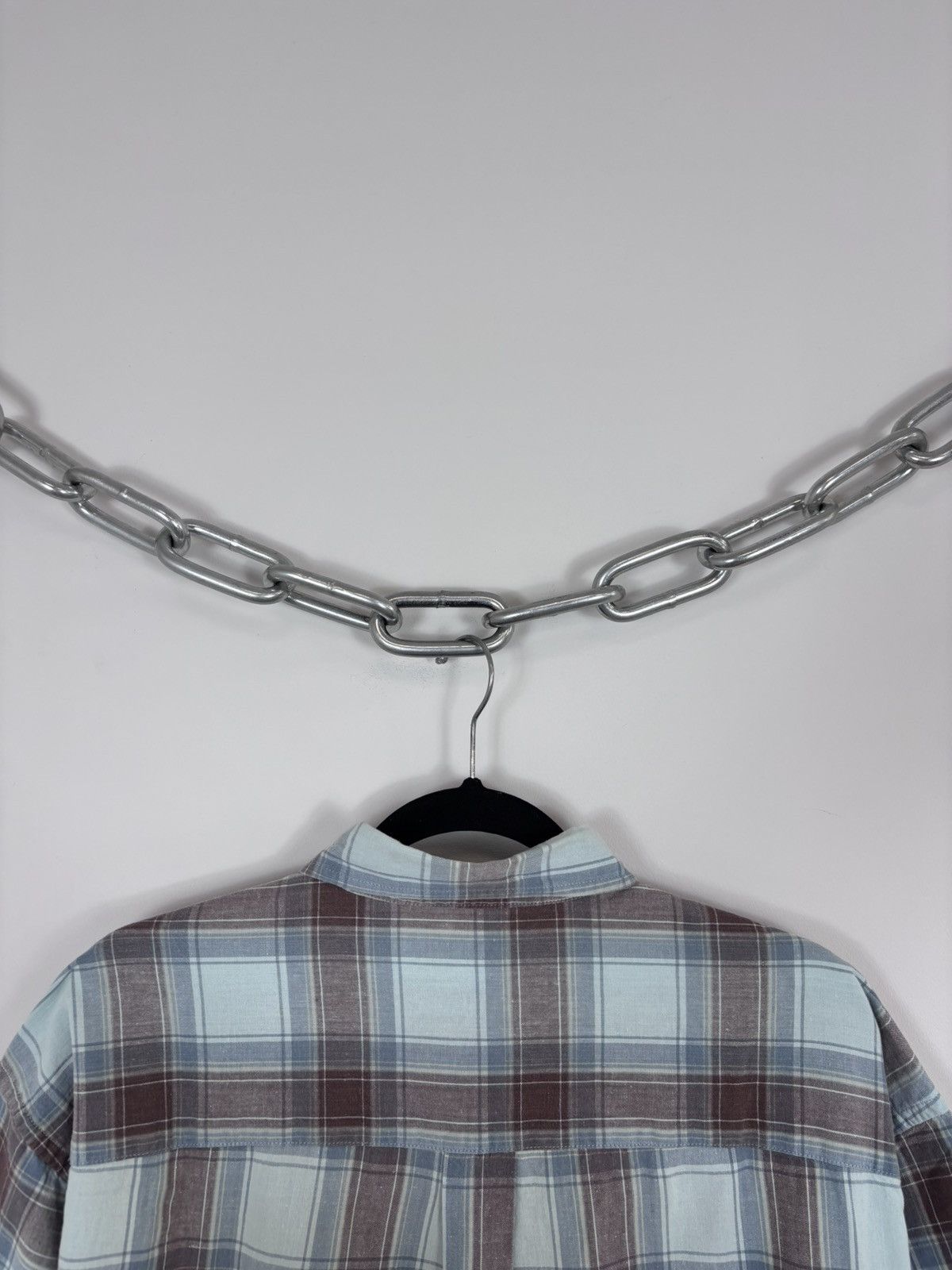 Avirex Vintage Avirex Plaid Check Blue Brown Short Sleeve Shirt Size US XXL / EU 58 / 5 - 16 Thumbnail