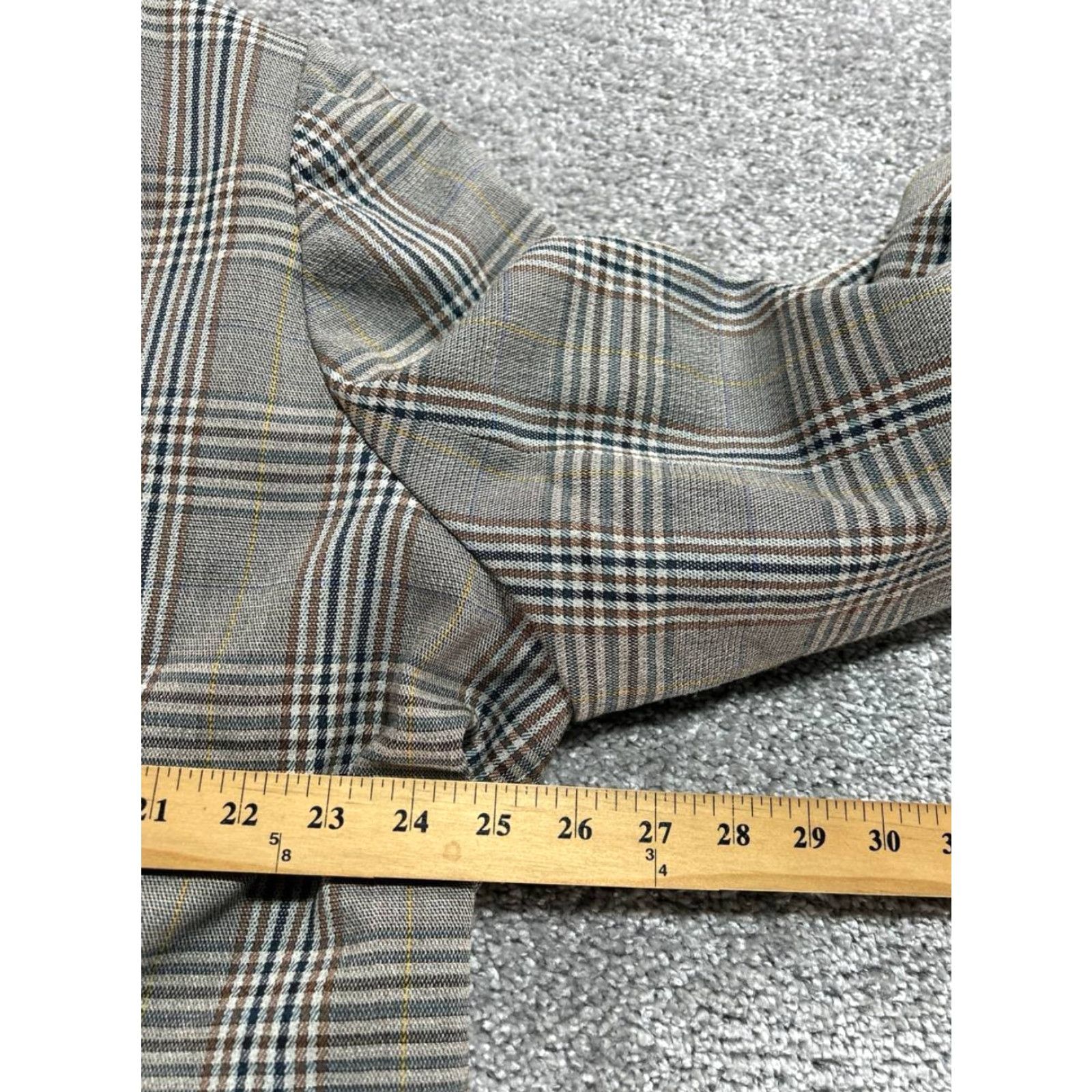 Madewell Madewell Caldwell Double Breasted Blazer 3X Gray Plaid Oversized Womens Size XXL / US 16-18 / IT 52-54 - 6 Thumbnail