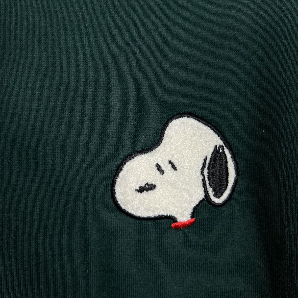 Peanuts PEANUTS SNOOPY Green Crewneck Sweatshirt #4297-C195 Size US M / EU 48-50 / 2 - 5 Thumbnail