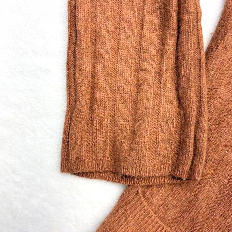 Madewell Madewell Wool Blend Piedmont Ribbed Duster Cardigan Sweater Burnt Orange Size XS Size XS / US 0-2 / IT 36-38 - 7 Thumbnail