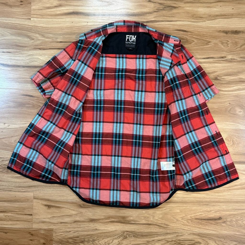 Lucky Brand Fox Men’s Plaid Button Up Shirt Size L Size US L / EU 52-54 / 3 - 3 Thumbnail