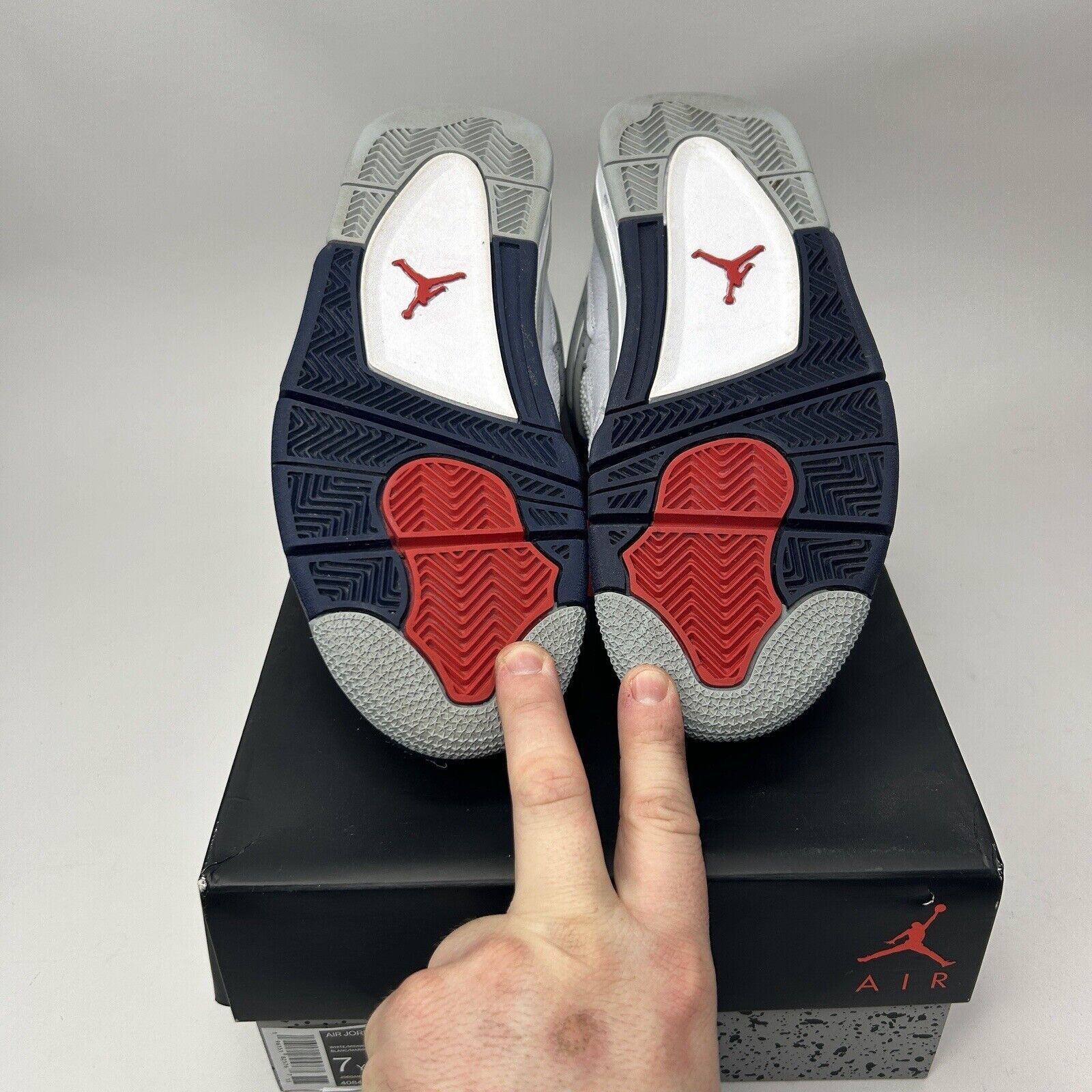 Jordan Brand Nike Air Jordan 4 Retro GS “Midnight Navy” 2023 Size US 8.5 / IT 38.5 - 7 Thumbnail