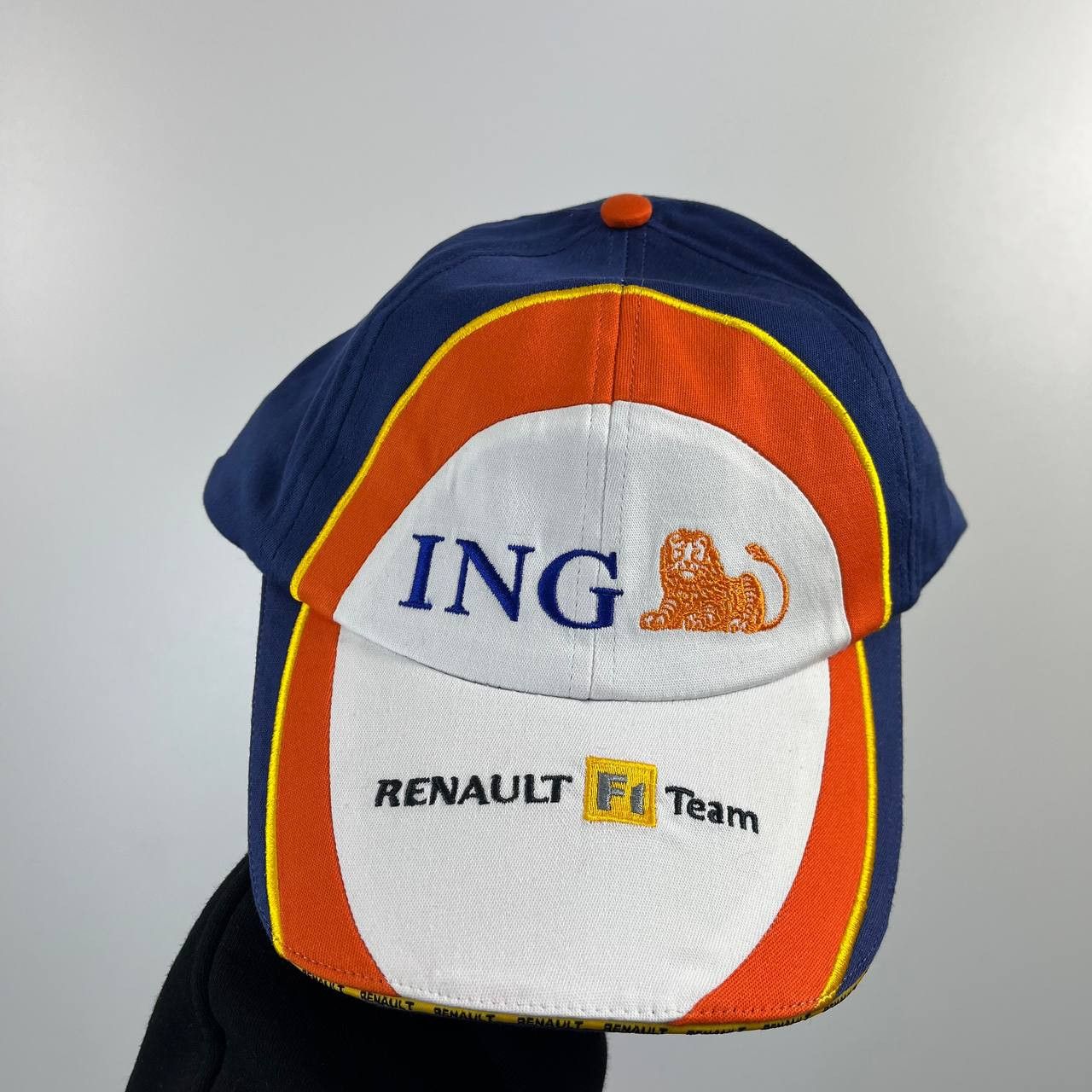 Formula 1 Renault F1 Team Ing Replica Cap Blue Orange Hat One Size Size ONE SIZE - 1 Thumbnail