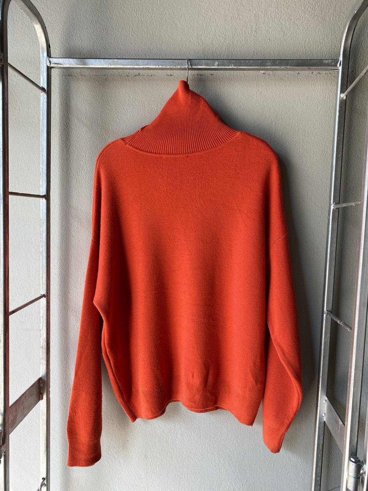Gosha Rubchinskiy ГОША РУБЧИНСКИЙ Orange Logo Turtleneck Size S / US 4 / IT 40 - 3 Thumbnail