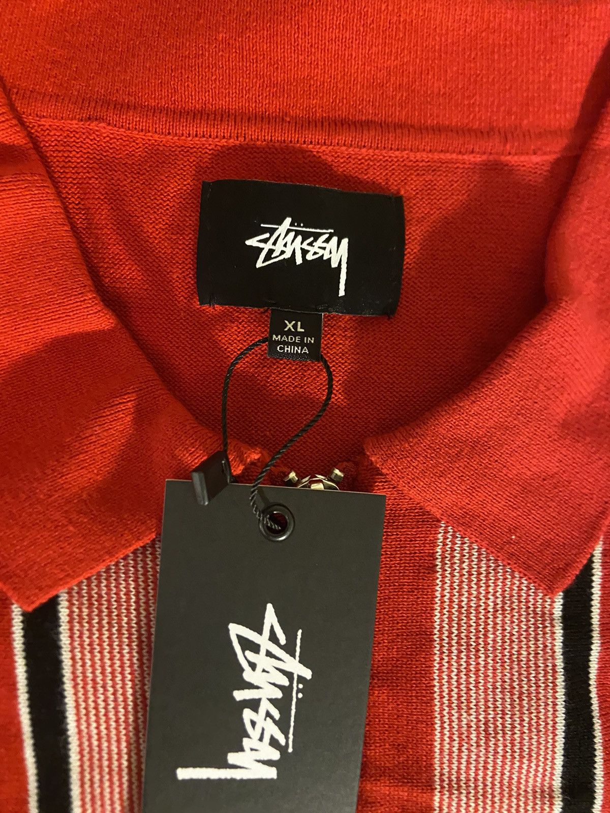 Stussy Stussy Polo zipper red size XL Size US XL / EU 56 / 4 - 2 Thumbnail