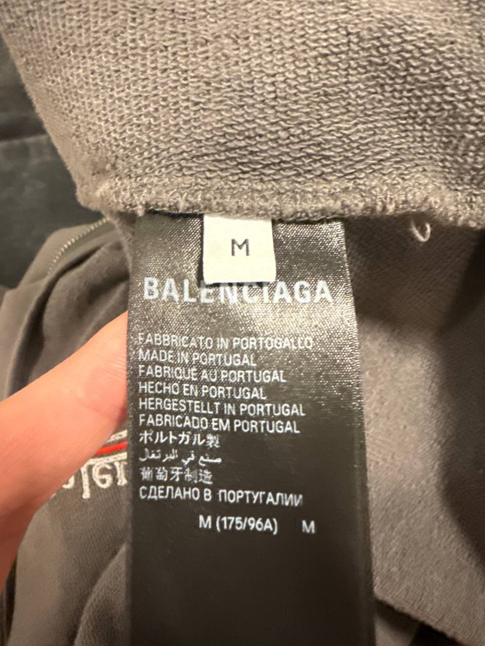 Balenciaga ⛔️ Balenciaga Gaffer Mud Distressed Grey Zip Hoodie M Size US M / EU 48-50 / 2 - 5 Thumbnail