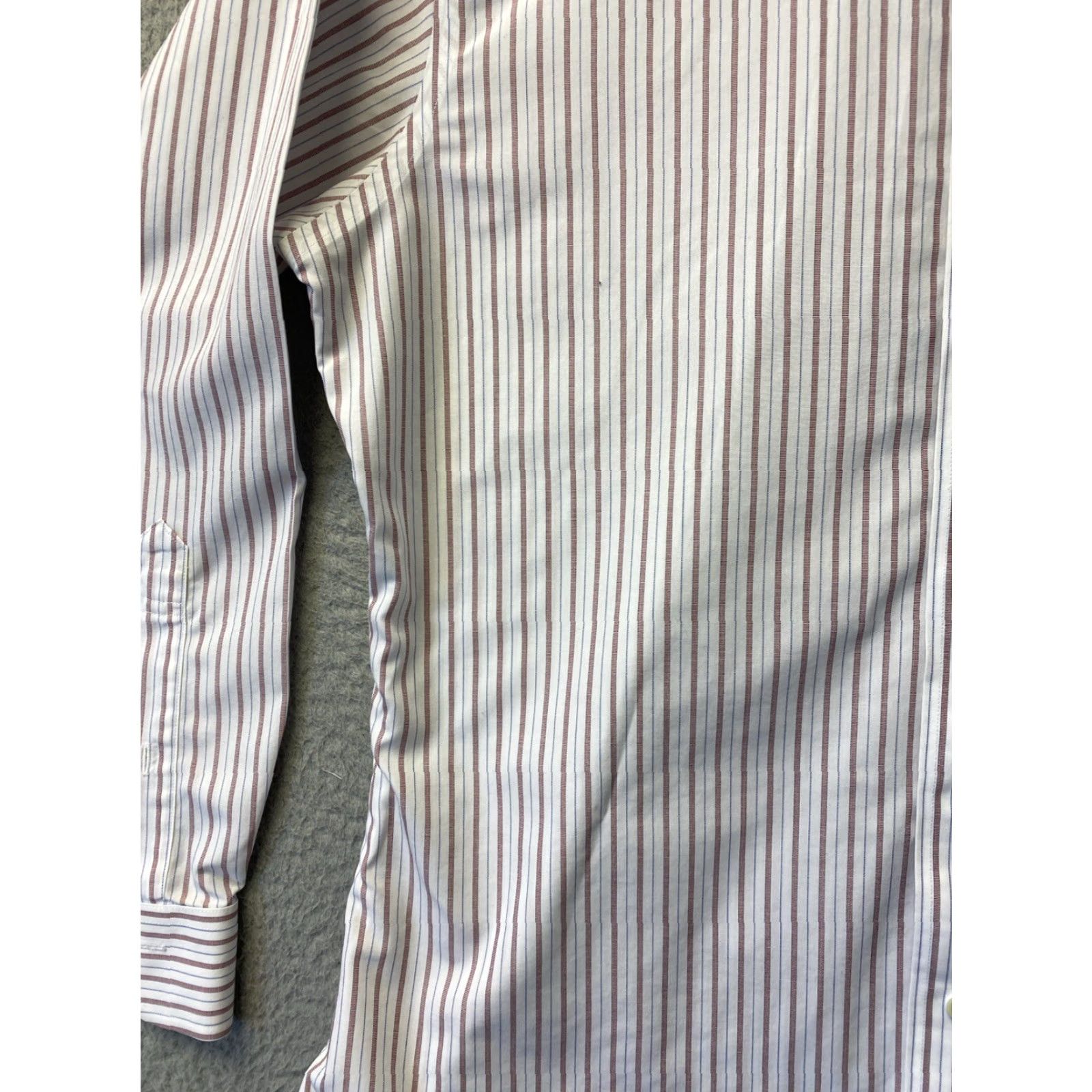 Brooks Brothers VINTAGE Brooks Brothers Shirt Mens 16 Long Sleeve Collared Button-up Classic Striped Cotton Red Bric 90s Mens Size US L / EU 52-54 / 3 - 3 Thumbnail