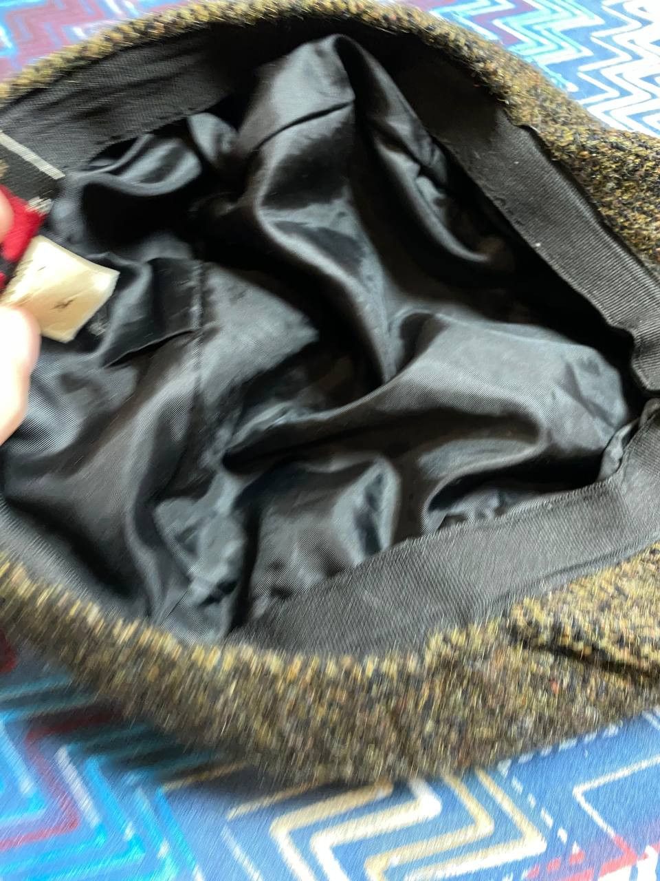 Harris Tweed × Vintage Vintage Y2K Harris Tweed Cap Streetwear Size ONE SIZE - 7 Thumbnail