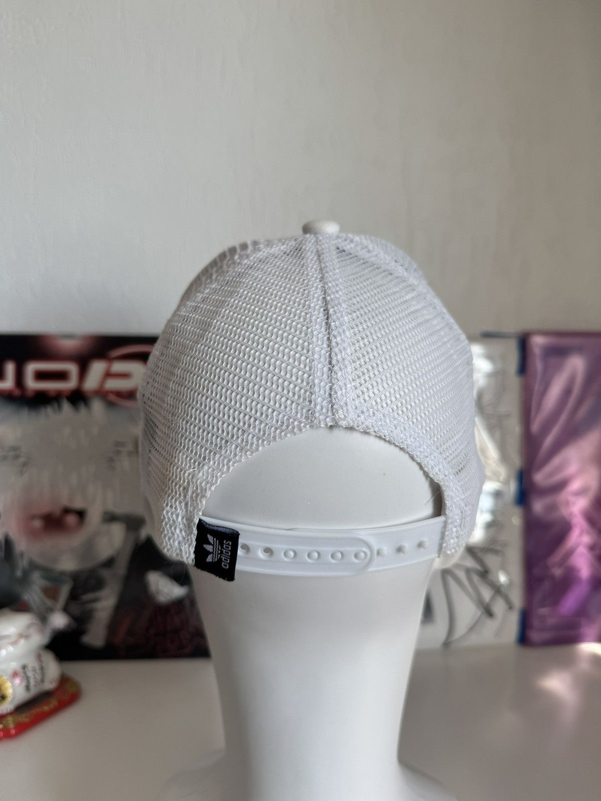 Adidas Adidas Originals White Mesh Trucker Cap Size ONE SIZE - 4 Thumbnail