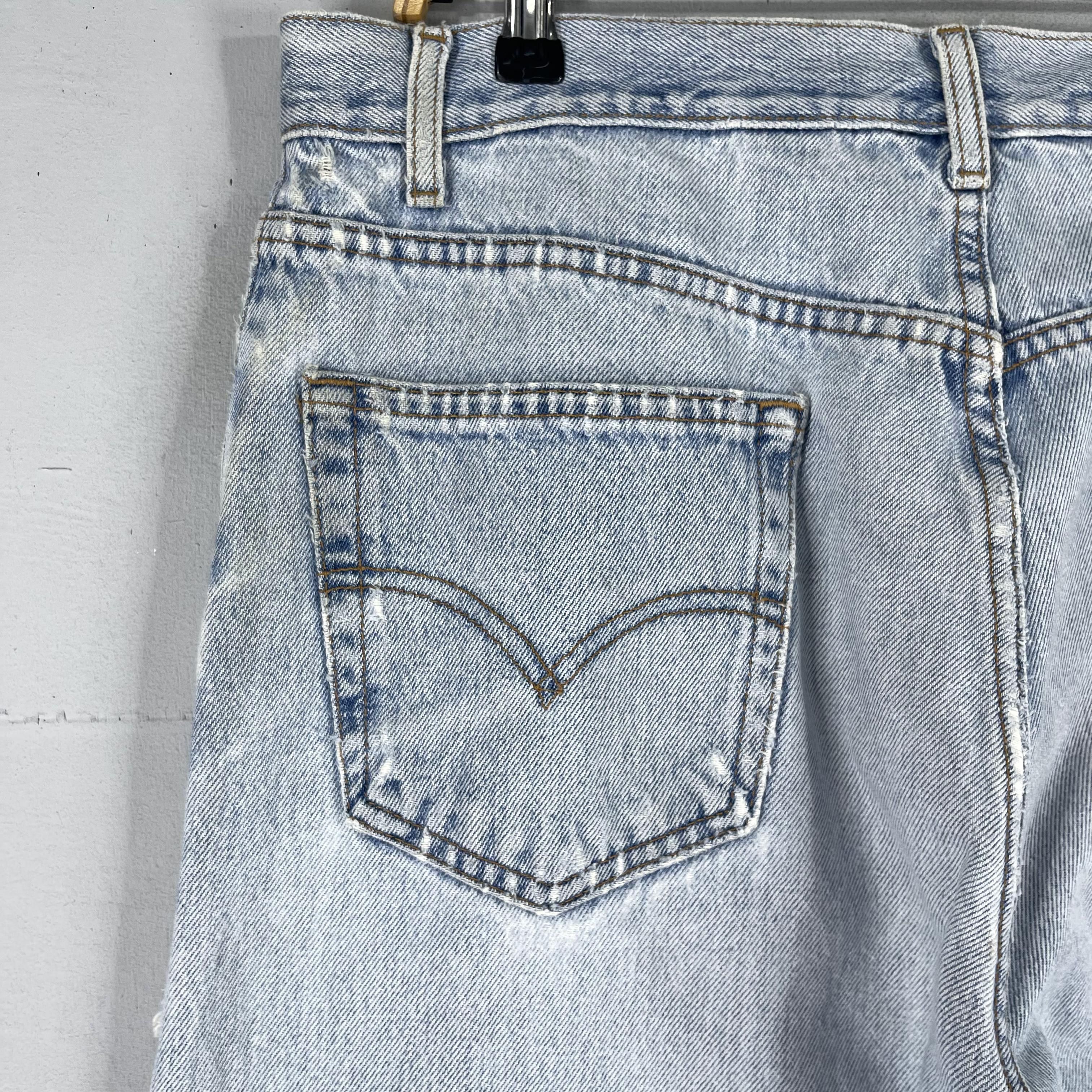 Levi's × Levi's Vintage Clothing Vintage Levis 505 Distressed Dirty Knee Ripped Jeans Size US 35 - 11 Thumbnail