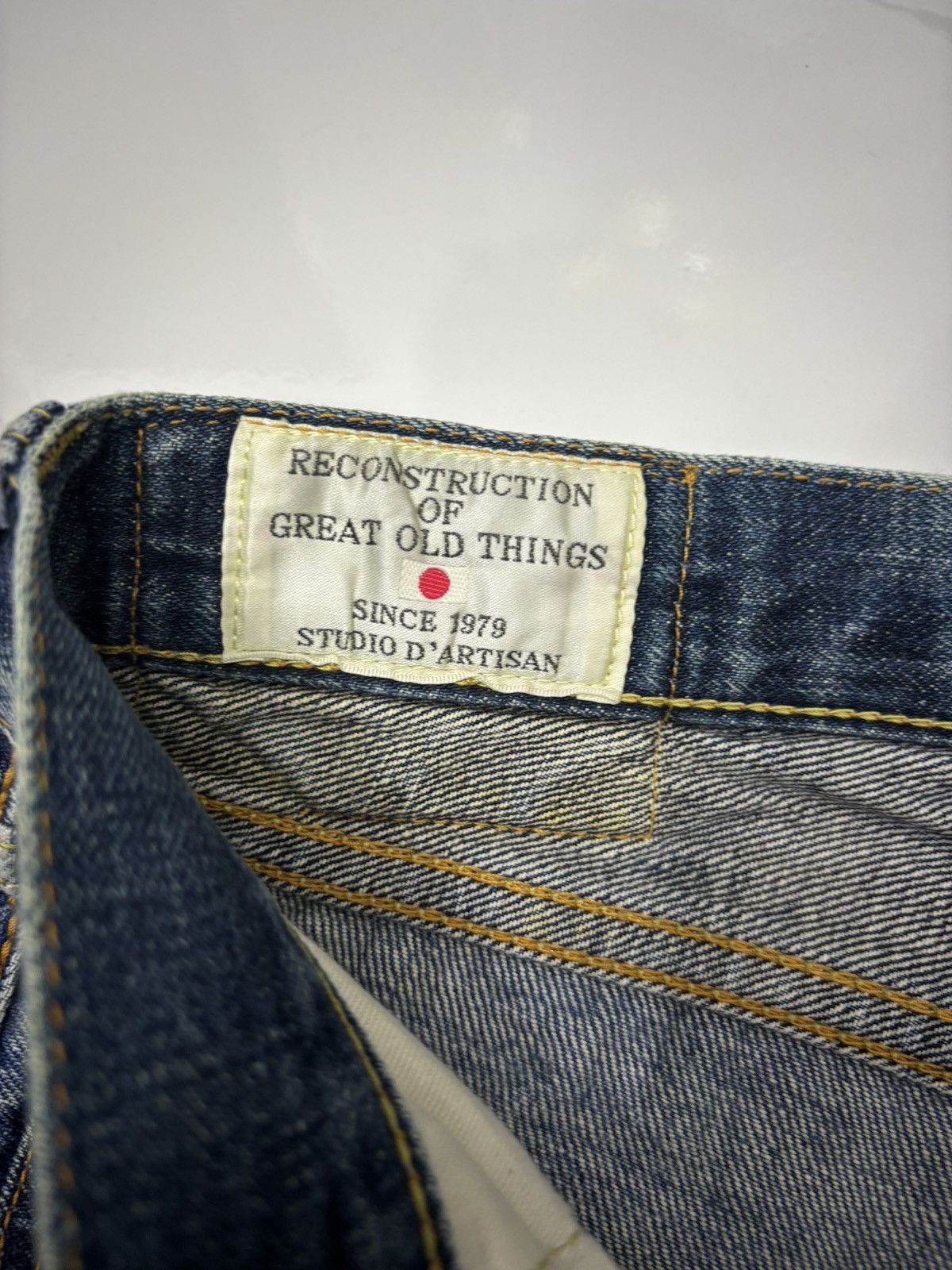 Studio D'Artisan STUDIO D'ARTISAN SELVEDGE DISTRESSED DENIM JEANS Size US 28 / EU 44 - 12 Thumbnail