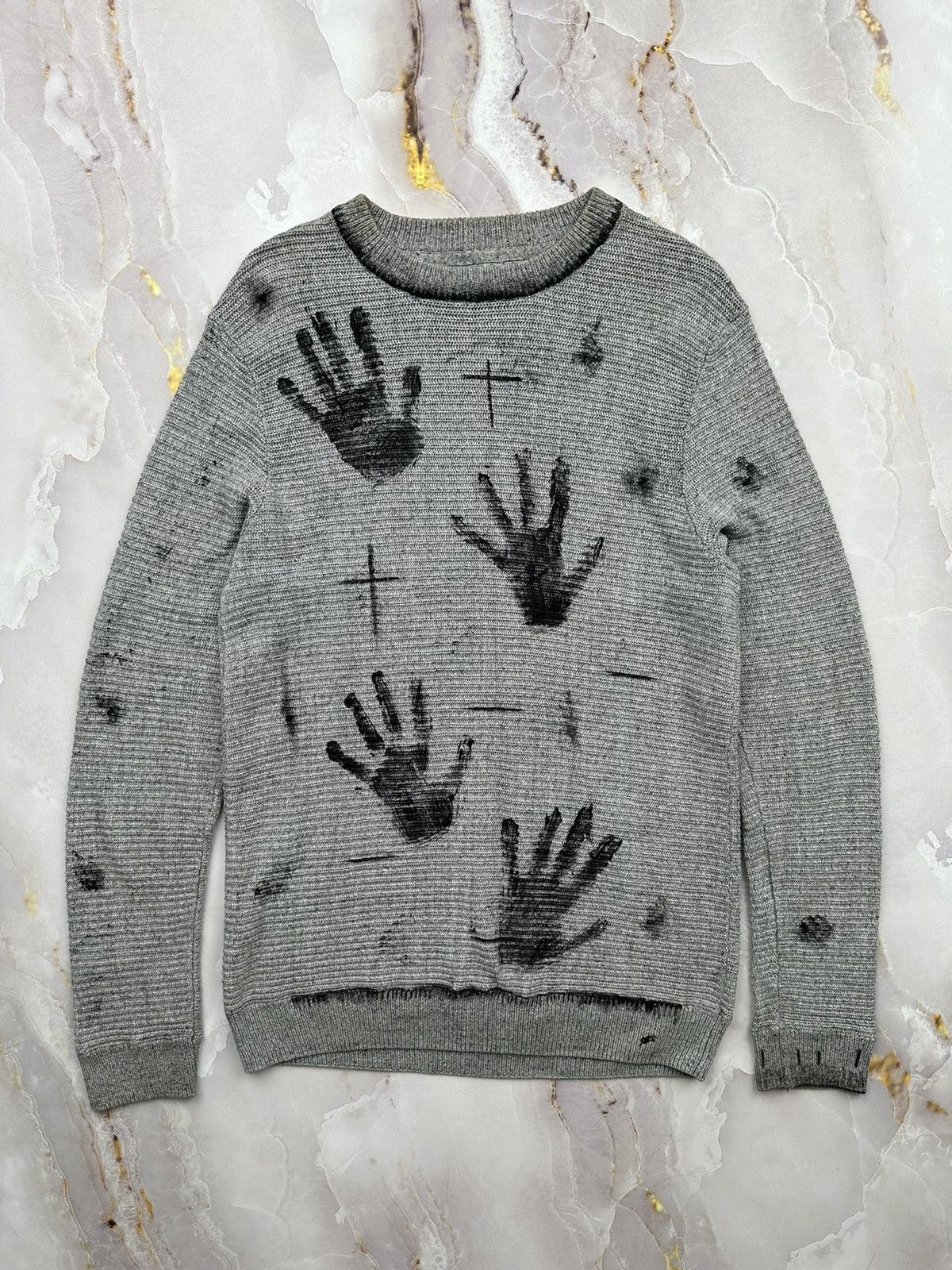 Vintage Knit Painted Sweater
