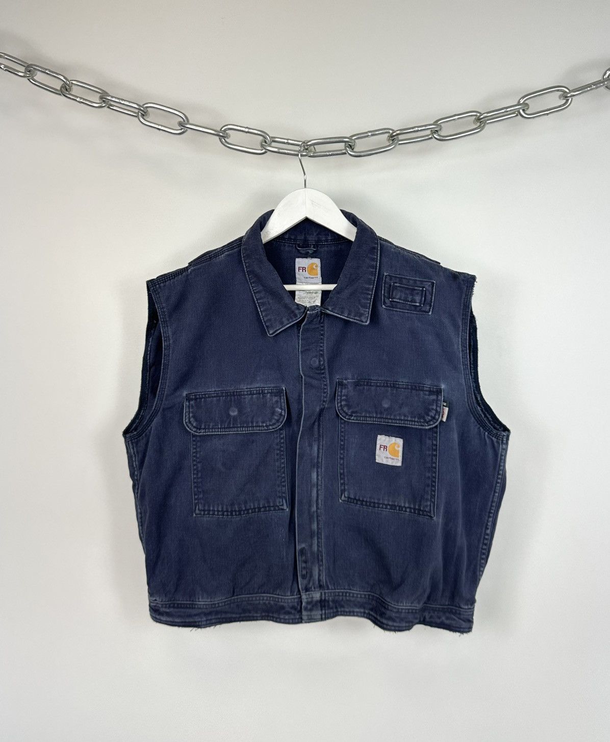 Vintage Carhartt USA Flame Resistant Baggy Boxy Vest Jacket