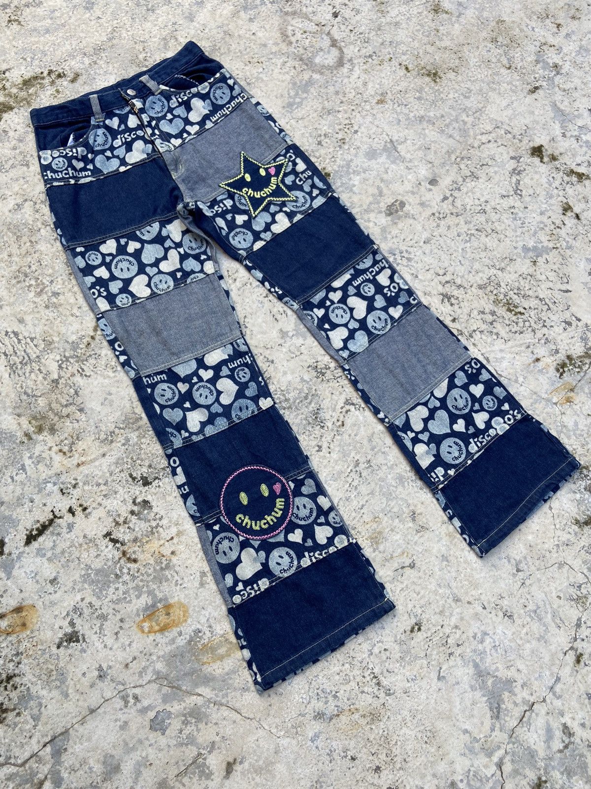 Hysteric Glamour Vtg chuchum smile denim flare boutcut Size 24" / US 00 / IT 34 - 3 Thumbnail