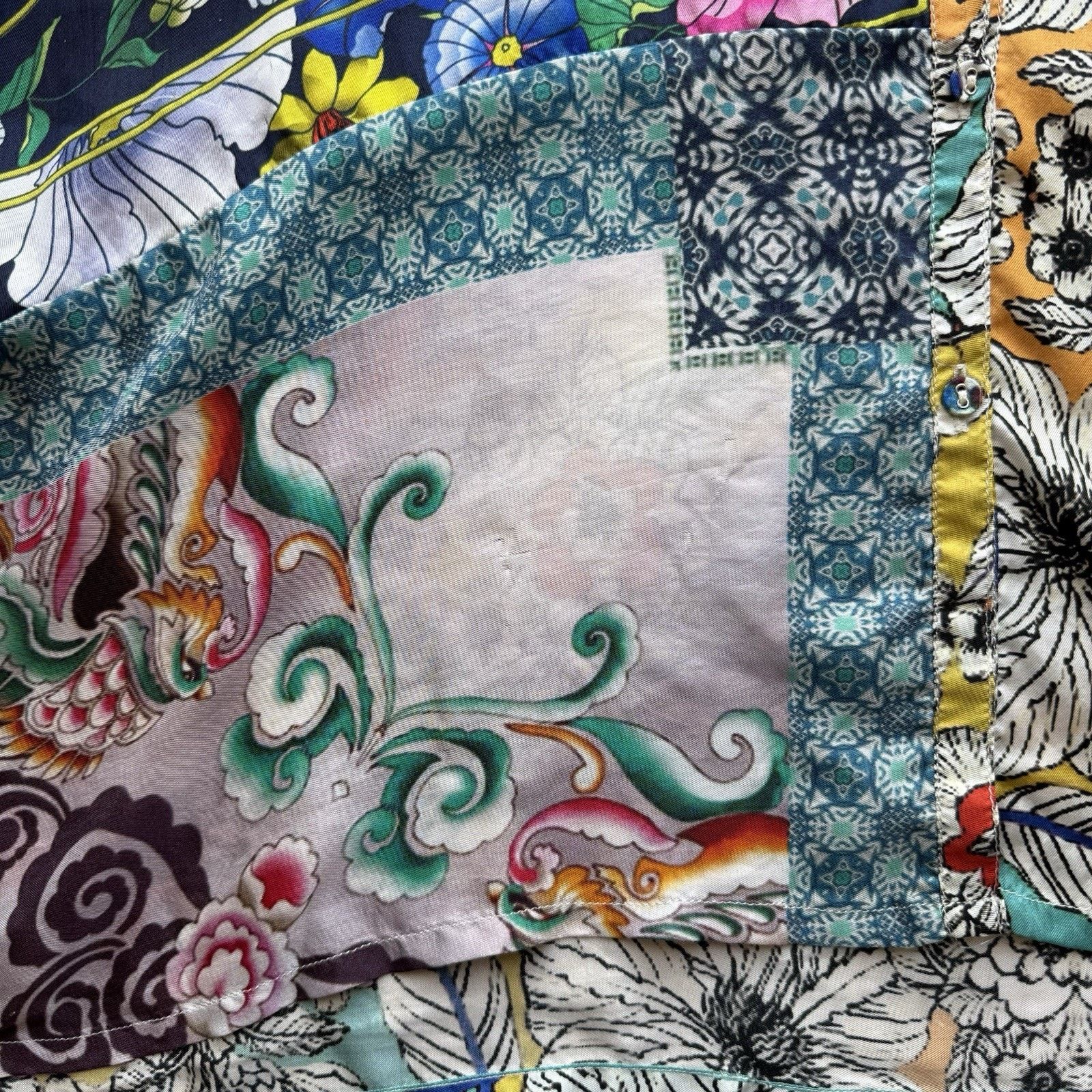 Designer × Johnny Was Johnny Was Silk Cardigan Women's Medium Multicolor Art Size M / US 6-8 / IT 42-44 - 6 Thumbnail
