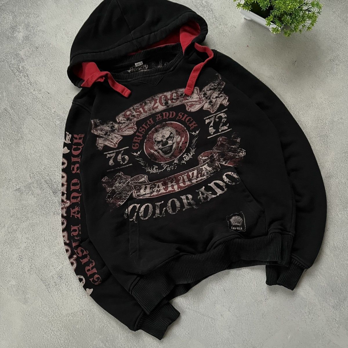 Ed Hardy × Japanese Brand Japanese Yakuza crazy printed Ed Hardy style y2k hoodie Size US M / EU 48-50 / 2 - 4 Thumbnail