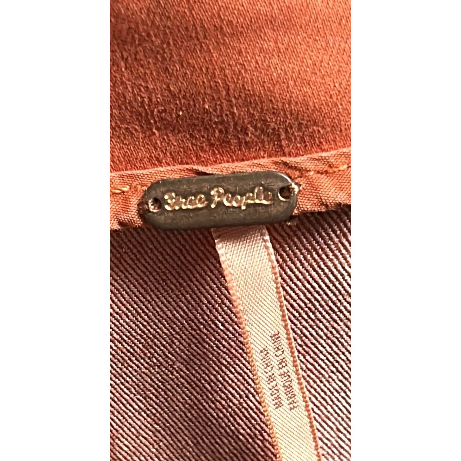 Free People Free People Modern Femme Denim Short Mini Skirt Copper Brown/Orange Size 2 Women Size 26" / US 2 / IT 38 - 6 Thumbnail