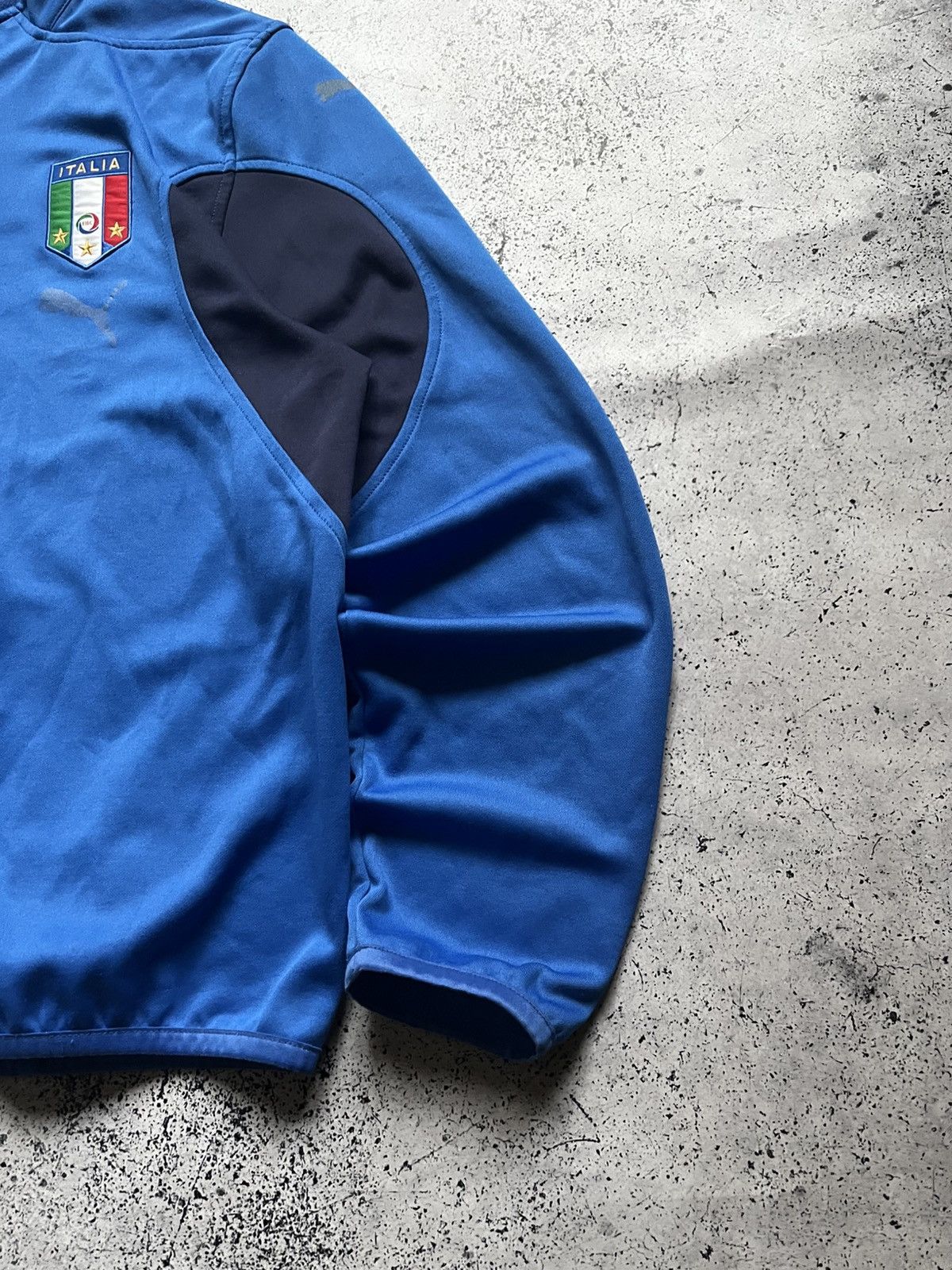 Puma Vintage Puma Italia Soccer Track Jacket Y2K USA Blue Size L Size US L / EU 52-54 / 3 - 4 Thumbnail