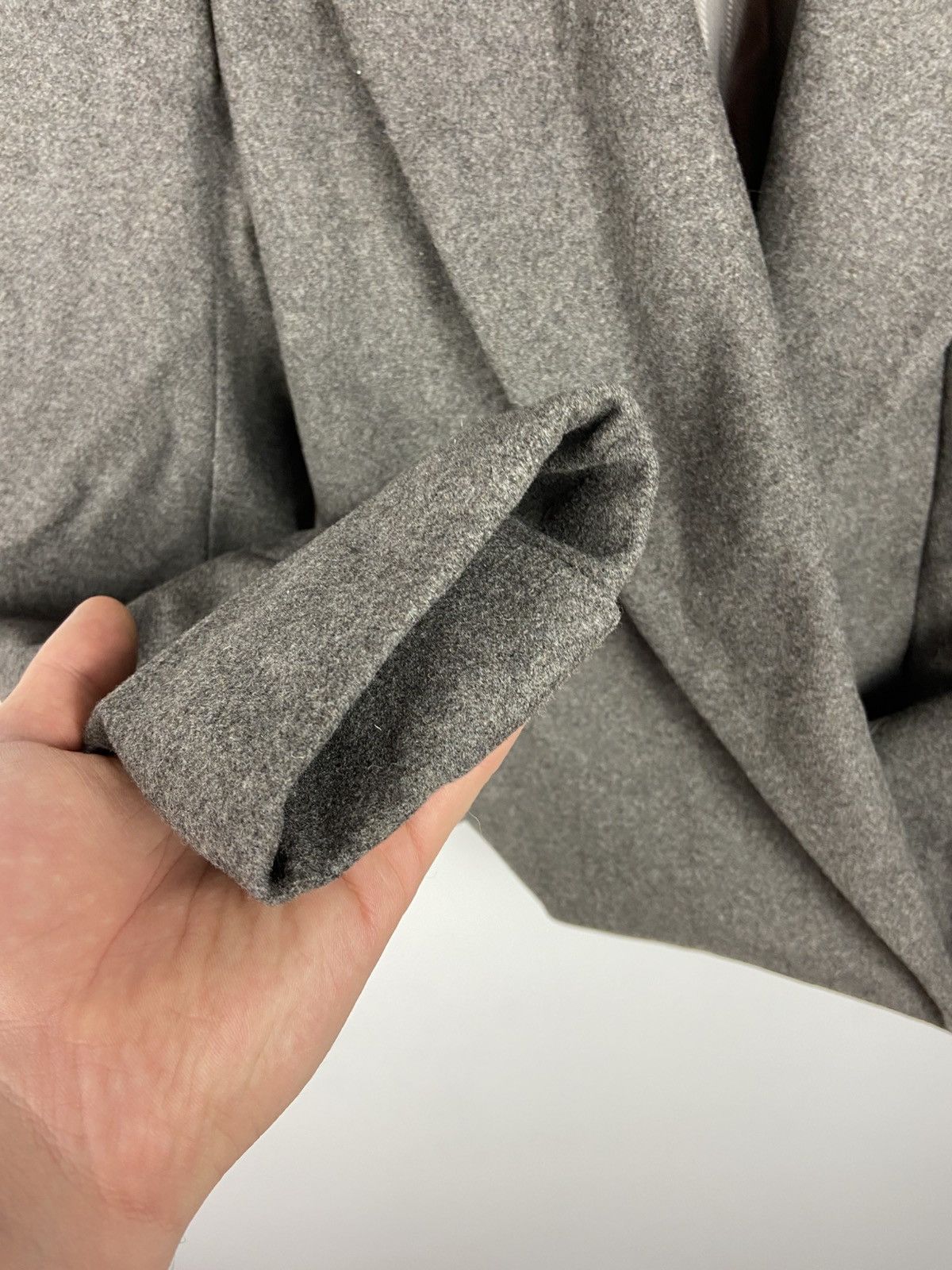 Designer × Haider Ackermann HAIDER ACKERMANN Asymmetrical Wool Gray Women Blazer Jacket Size XS / US 0-2 / IT 36-38 - 12 Thumbnail