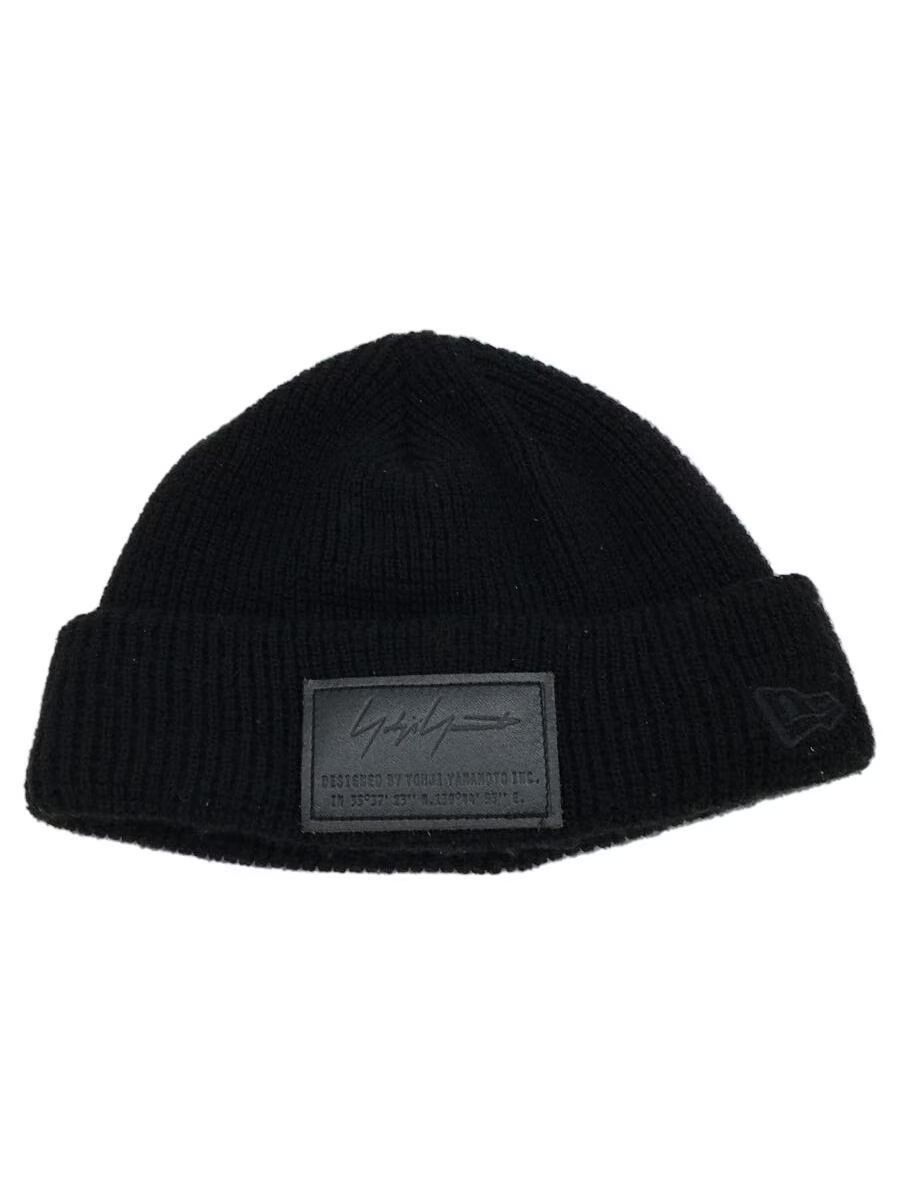 Yohji Yamamoto Leather Patch Logo Knit Beanie Size ONE SIZE - 1 Thumbnail