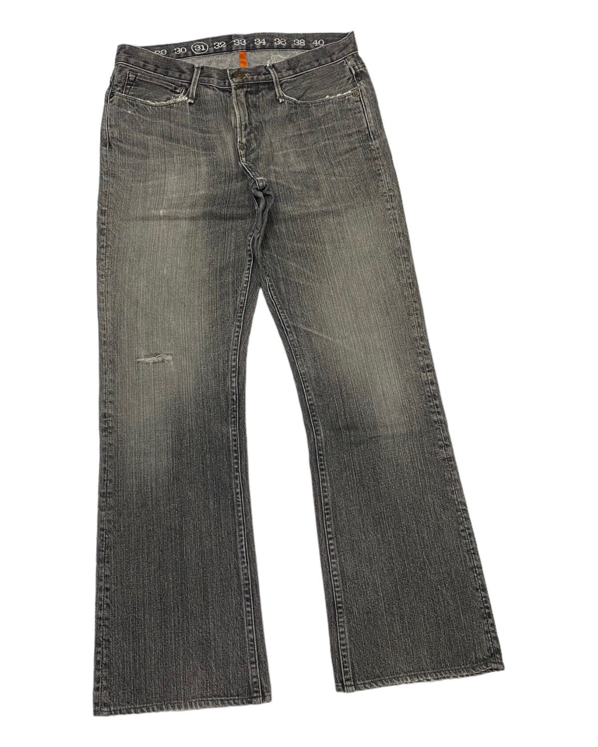 Hysteric Glamour × Japanese Brand FLARE JEANS EARNEST SEWN DISTRESSED DENIM TRUE RELIGION INSP Size US 30 / EU 46 - 3 Thumbnail