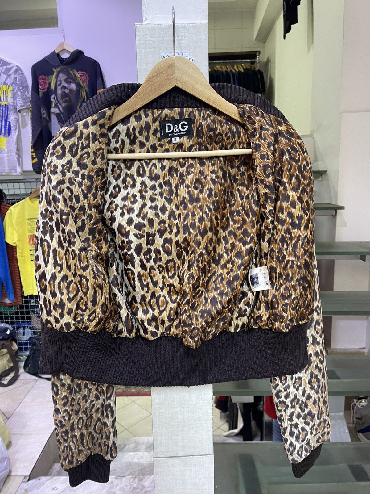 Dolce & Gabbana Dolce Gabbana Leopard bomber jacket 1997 season Size S / US 4 / IT 40 - 4 Thumbnail