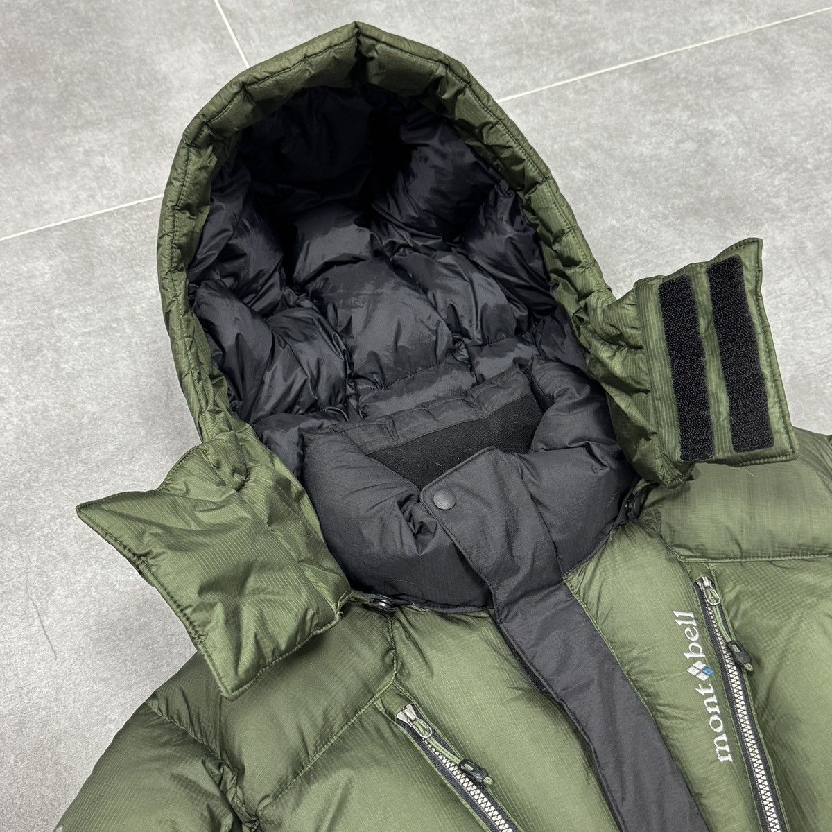 Montbell Montbell Multi Pocket Puffer Down Jacket Men Dark Green Size US L / EU 52-54 / 3 - 11 Thumbnail