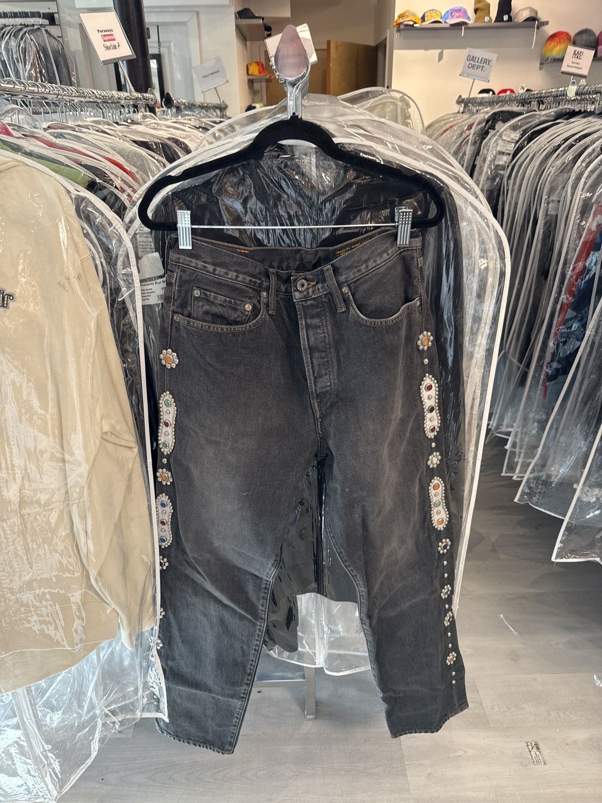Kapital Kapital Studded Jewel Denim Jeans Size US 32 / EU 48 - 1 Thumbnail