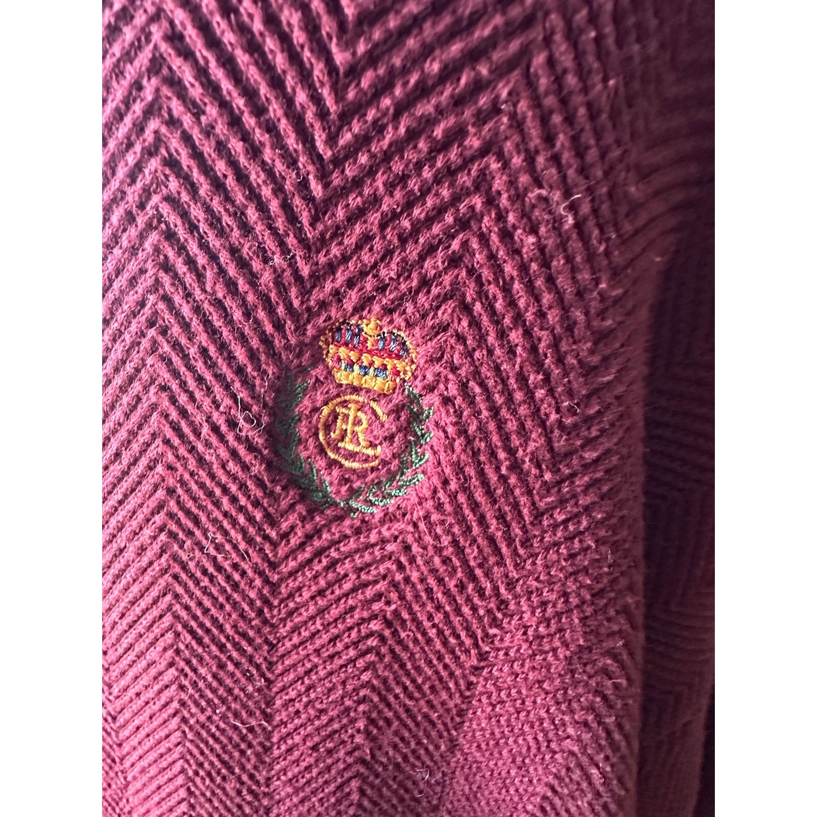 Chaps Ralph Lauren Chaps Ralph Lauren Maroon Crewneck Sweater Knit & Crest Logo Size US M / EU 48-50 / 2 - 3 Thumbnail