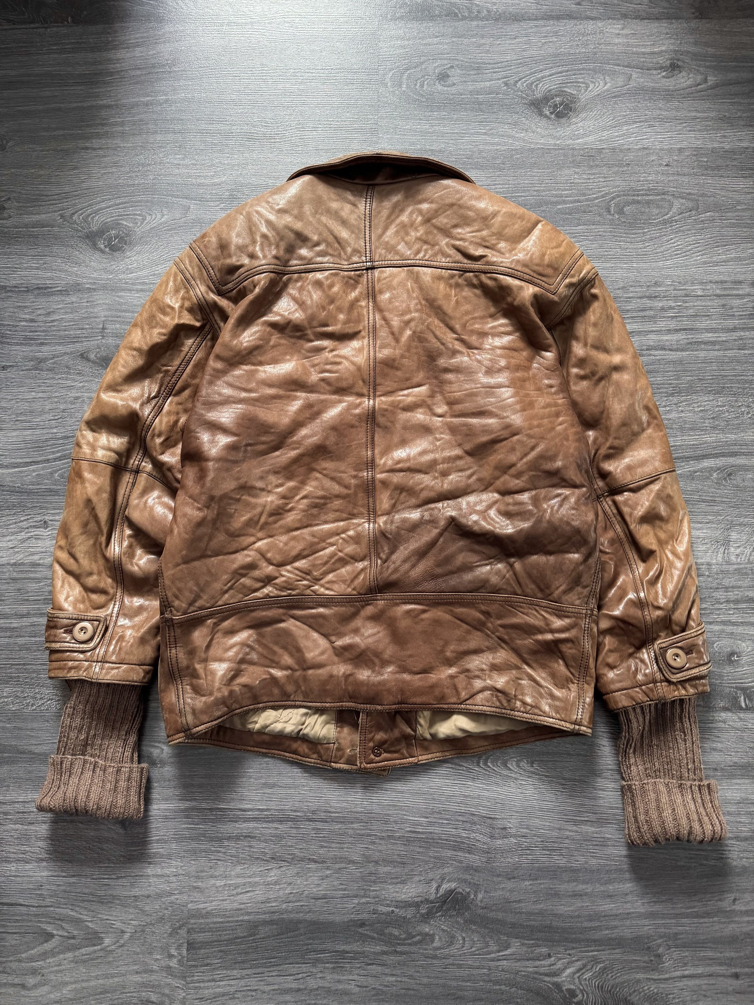 ジャケット・アウター archive La matta leather bomber jacket Vintage Vintage 80s La Matta Brown Leather Jacket – Italian Retro